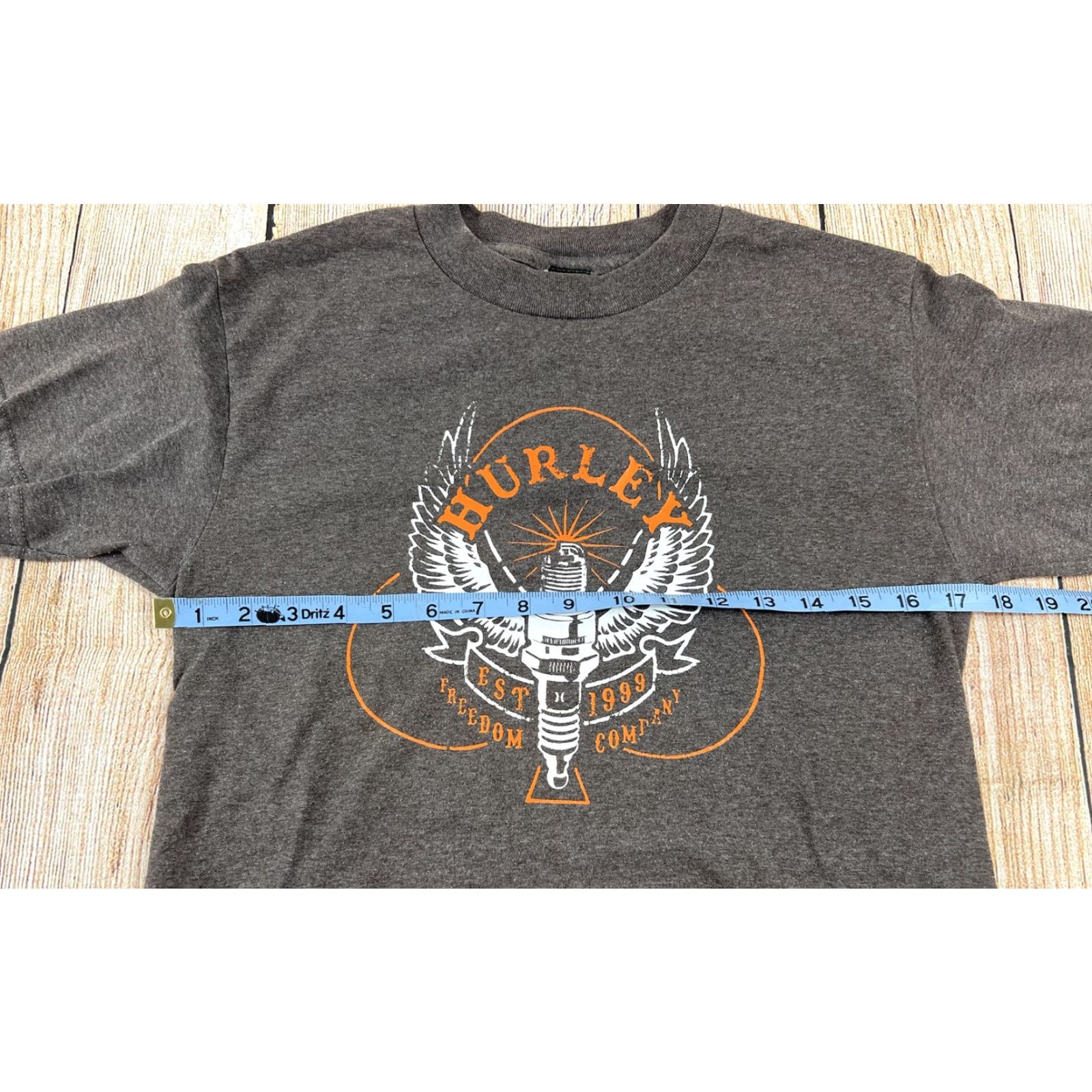 Hurley Hurley T-Shirt Brown S Men Size Small Freedom Company Y2K Beach Classic Vintage? Size US S / EU 44-46 / 1 - 5 Thumbnail