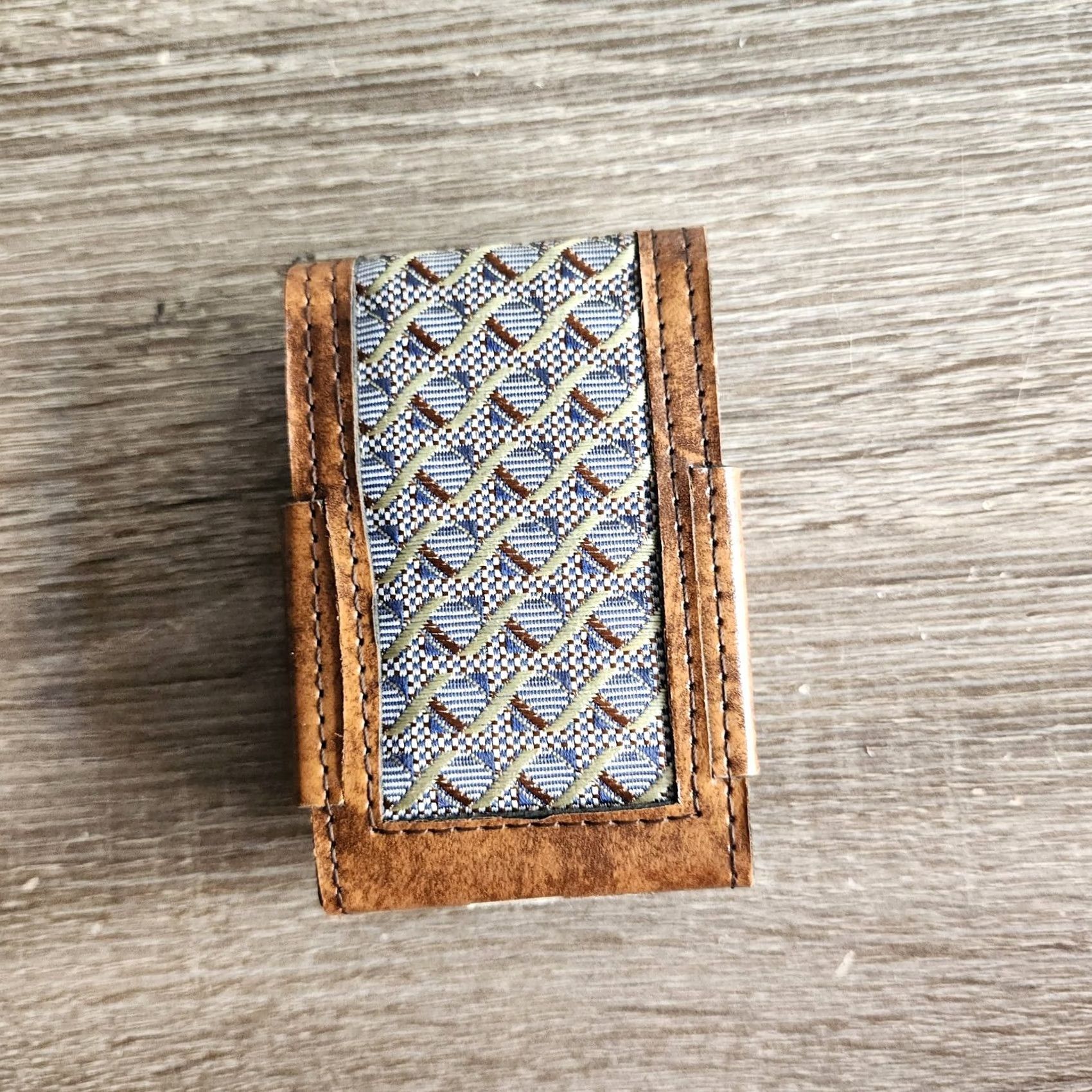 Vintage VINTAGE Brown Card Wallet Holder Men Wallet Brown Pattern Design Men Size ONE SIZE - 7 Thumbnail