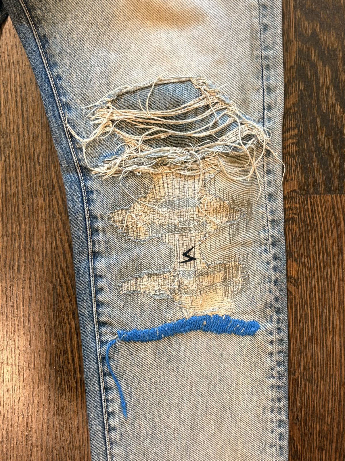 Undercover Undercover 68 Blue Yarn Denim Size US 32 / EU 48 - 4 Thumbnail