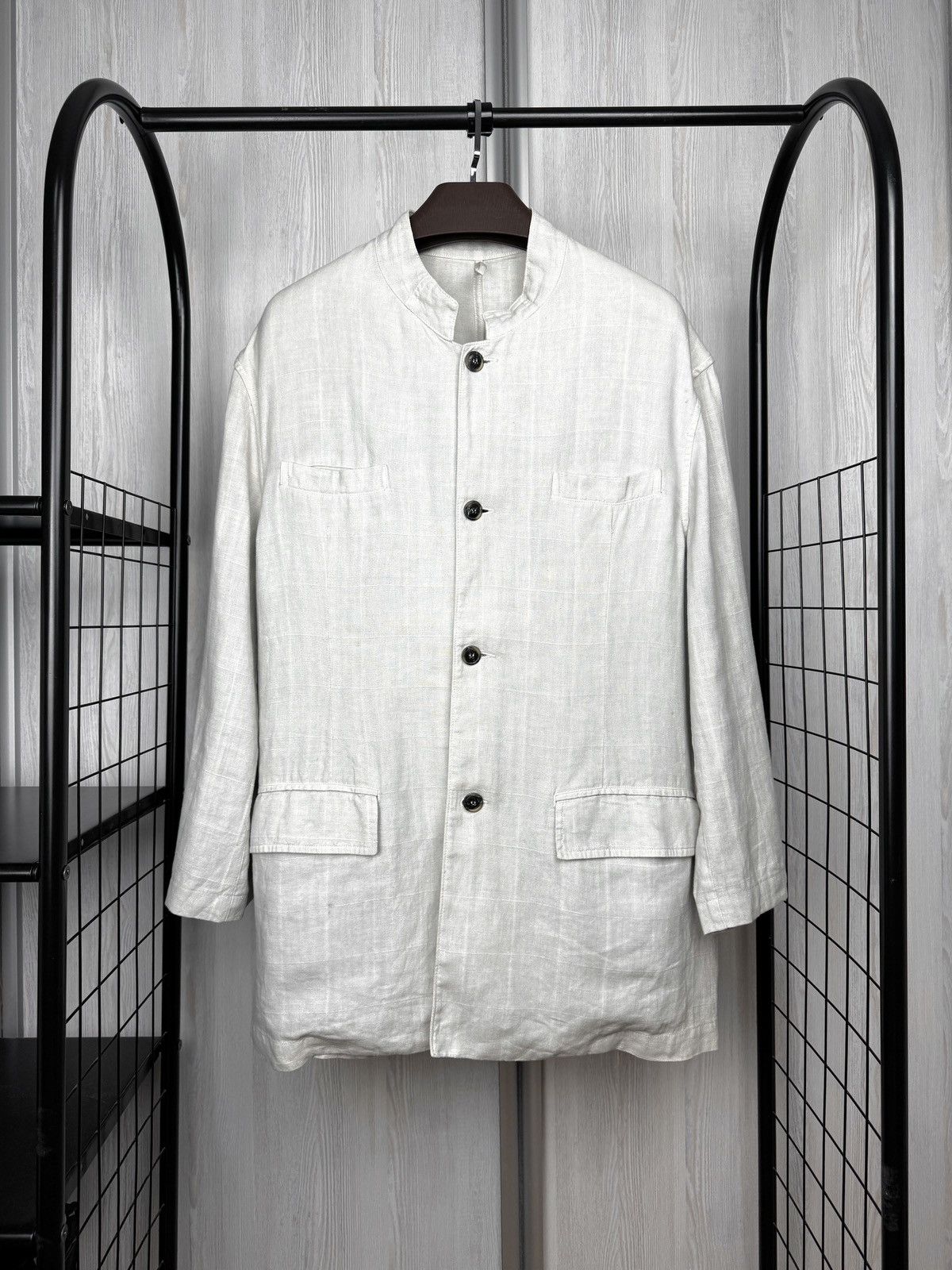 120% Lino 120% Lino White pure linen Blazer 4 pockets jacket size XXL Size US XXL / EU 58 / 5 - 1 Thumbnail