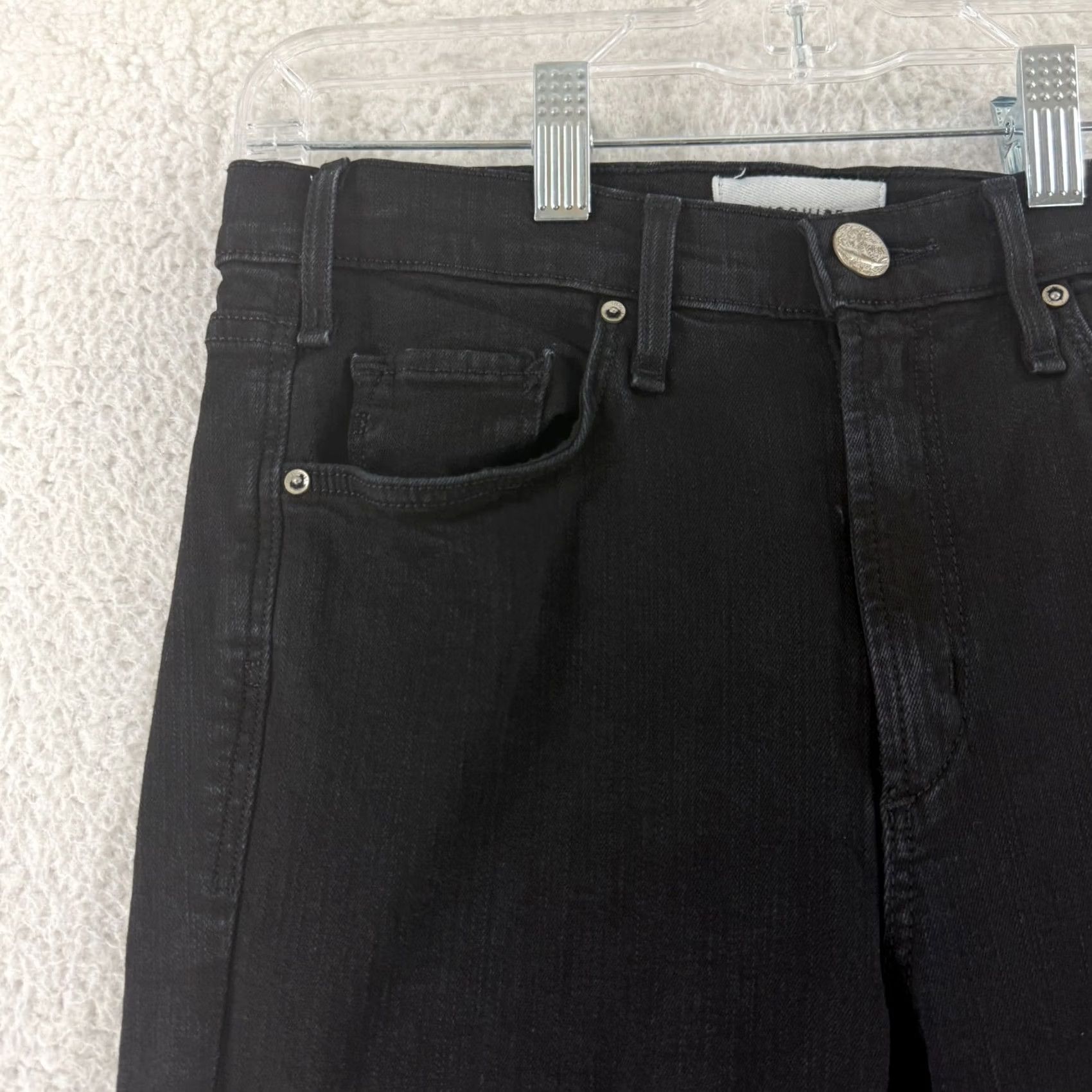 Denime McGuire Bohemia Crop Flare Jeans Womens Size 29 Black Denim Mid Rise Casual Fit Denim Jeans Womens 29 Black McGuire Bohemia Crop Flare Jeans Womens Size 29" - 4 Thumbnail