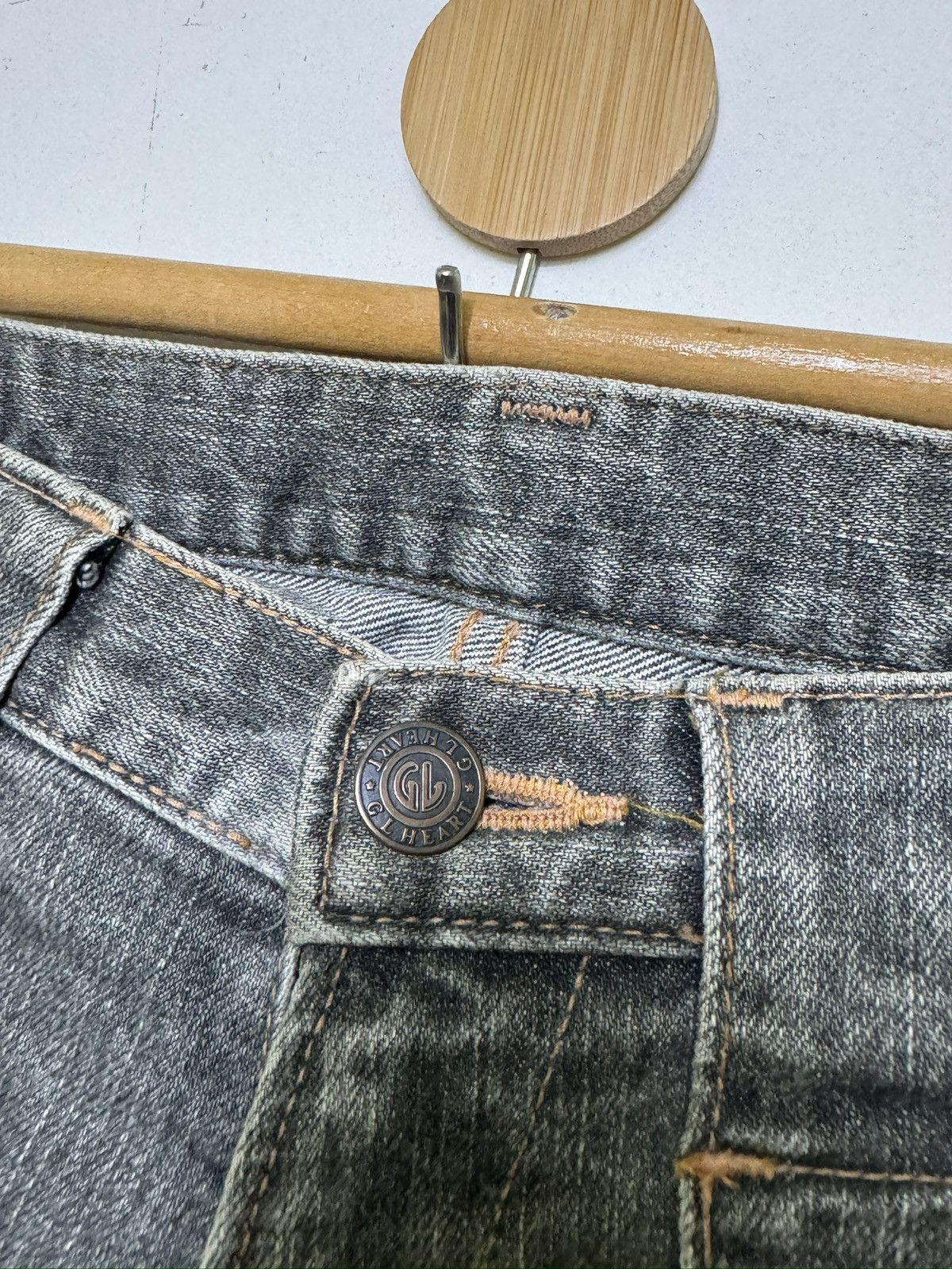 Vintage Vintage GL Heart Bush Pants Front Flap Pocket Denim Size US 28 / EU 44 - 7 Thumbnail