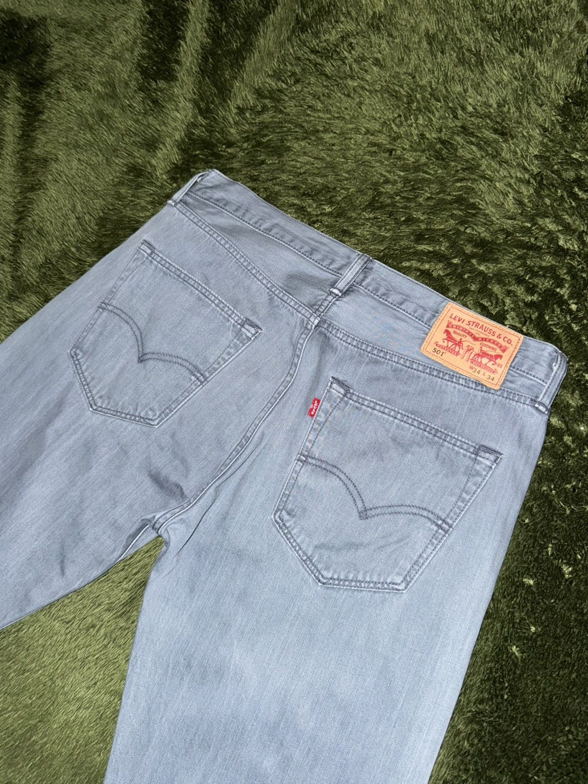 Levi's [W34/L34] Levi’s 501 Cotton Blend Leather Patch Denim Pants Size US 34 / EU 50 - 8 Thumbnail