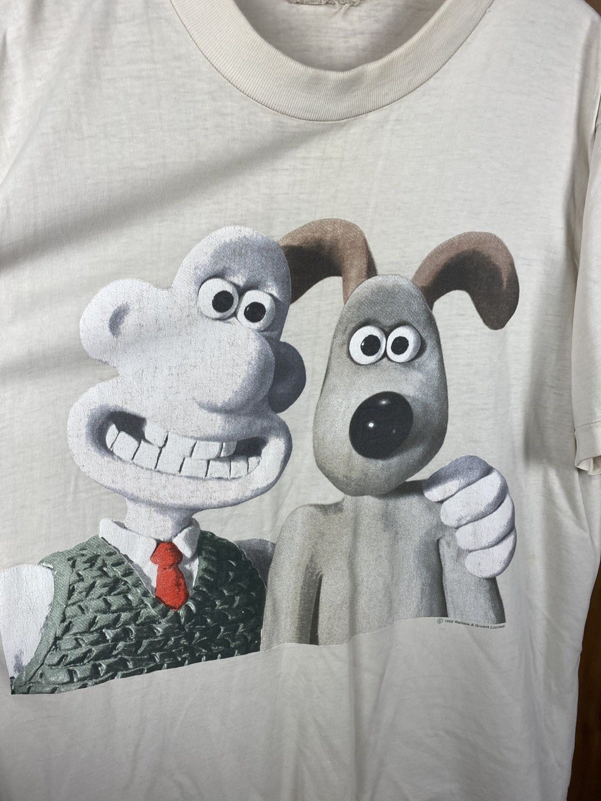 Vintage 🐶 Vintage 1989 T-Shirt Wallace And Gromit VTG Rare Tee🐶 Size US XL / EU 56 / 4 - 2 Thumbnail