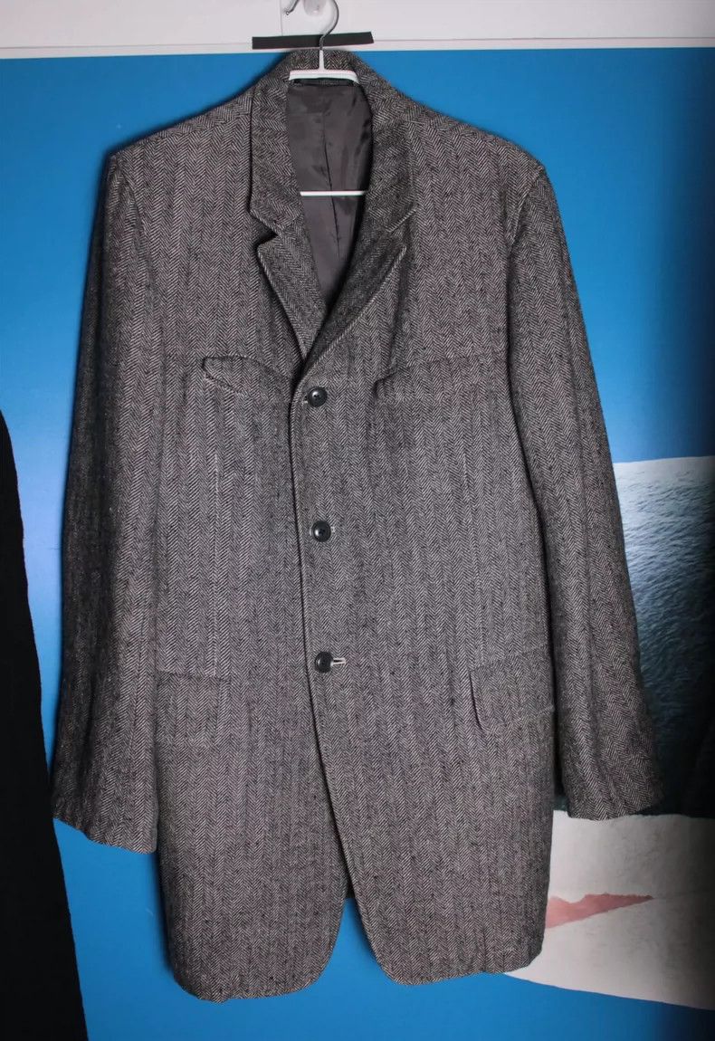 Yohji Yamamoto Yohji Yamamoto 11aw fishbone jacket 2505-Nextarrow Size US L / EU 52-54 / 3 - 1 Thumbnail