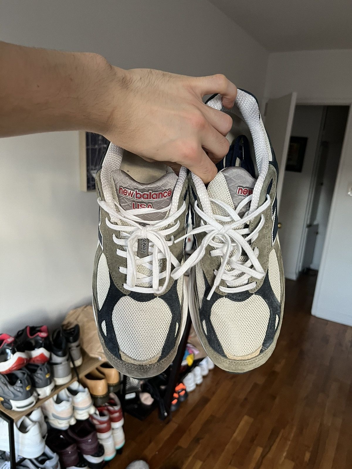 New Balance New Balance 990 v3 teddy santis grey khaki tan Size US 11.5 / EU 44-45 - 3 Thumbnail