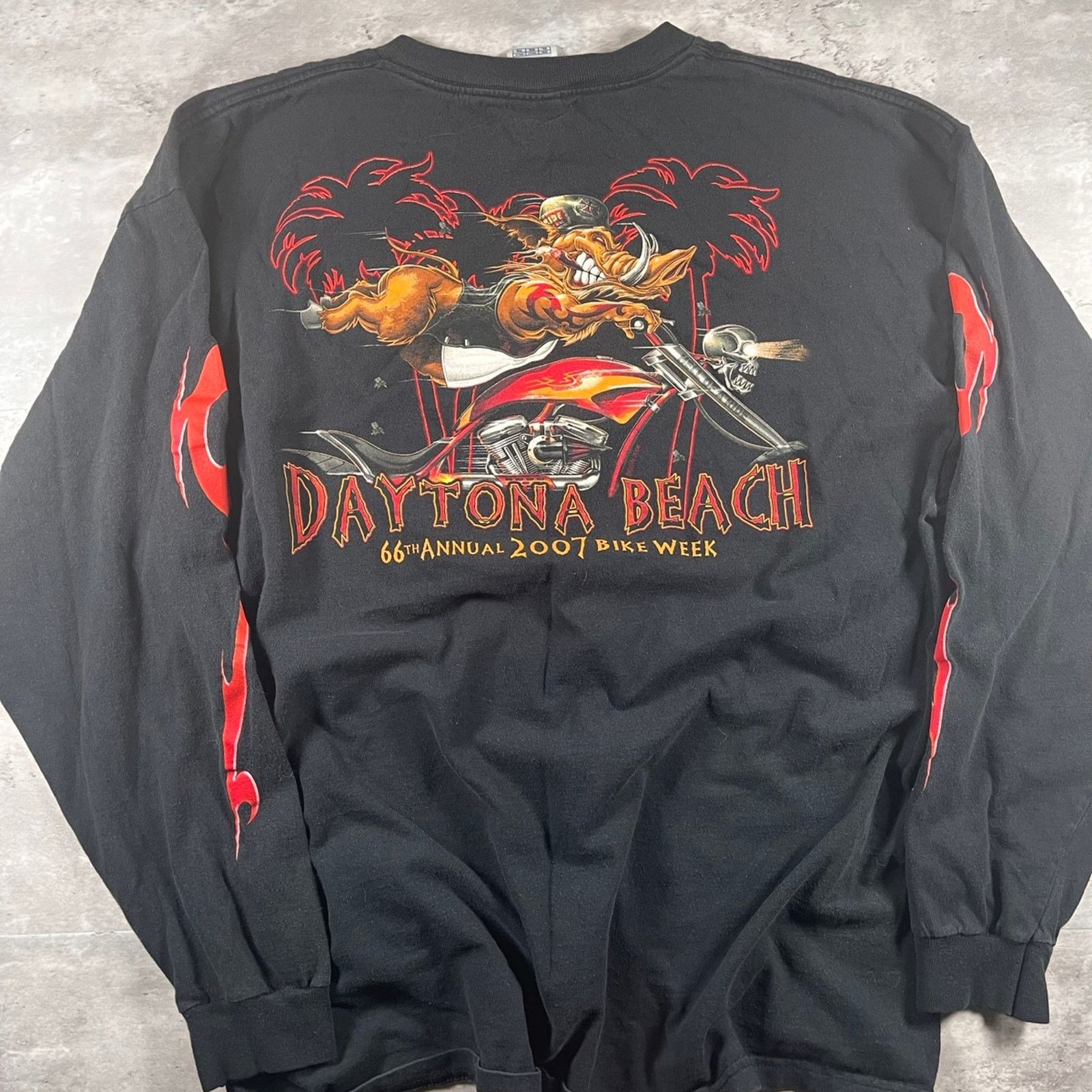Harley Davidson Biker long sleeve Size US XL / EU 56 / 4 - 2 Thumbnail
