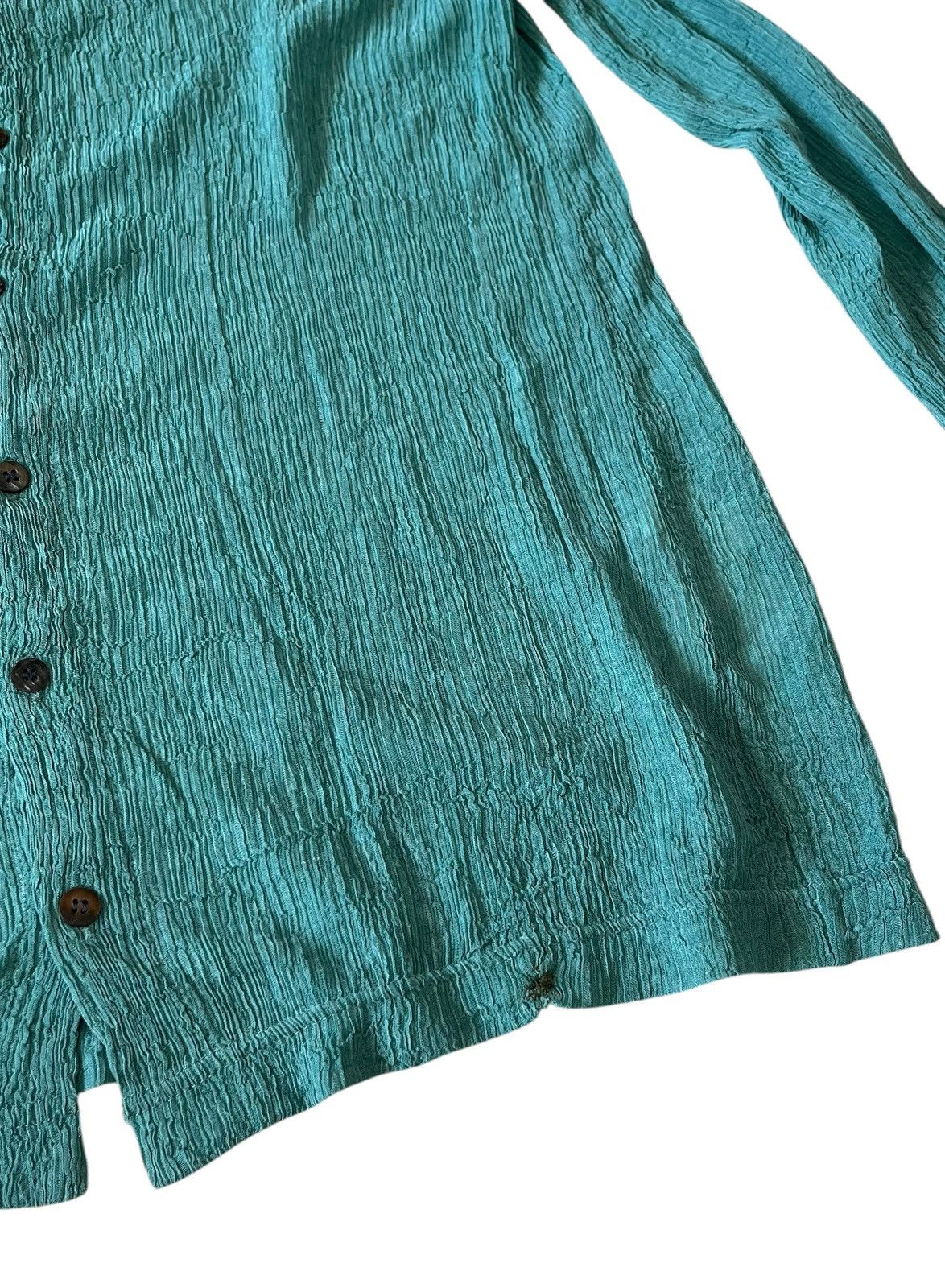 Comme des Garcons Vintage tricot cdg pleated sheer flowy shirt Size US M / EU 48-50 / 2 - 4 Thumbnail