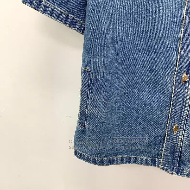 Gucci Gucci Blue washed logo letter print cotton lapel single-br Size US XS / EU 42 / 0 - 4 Thumbnail