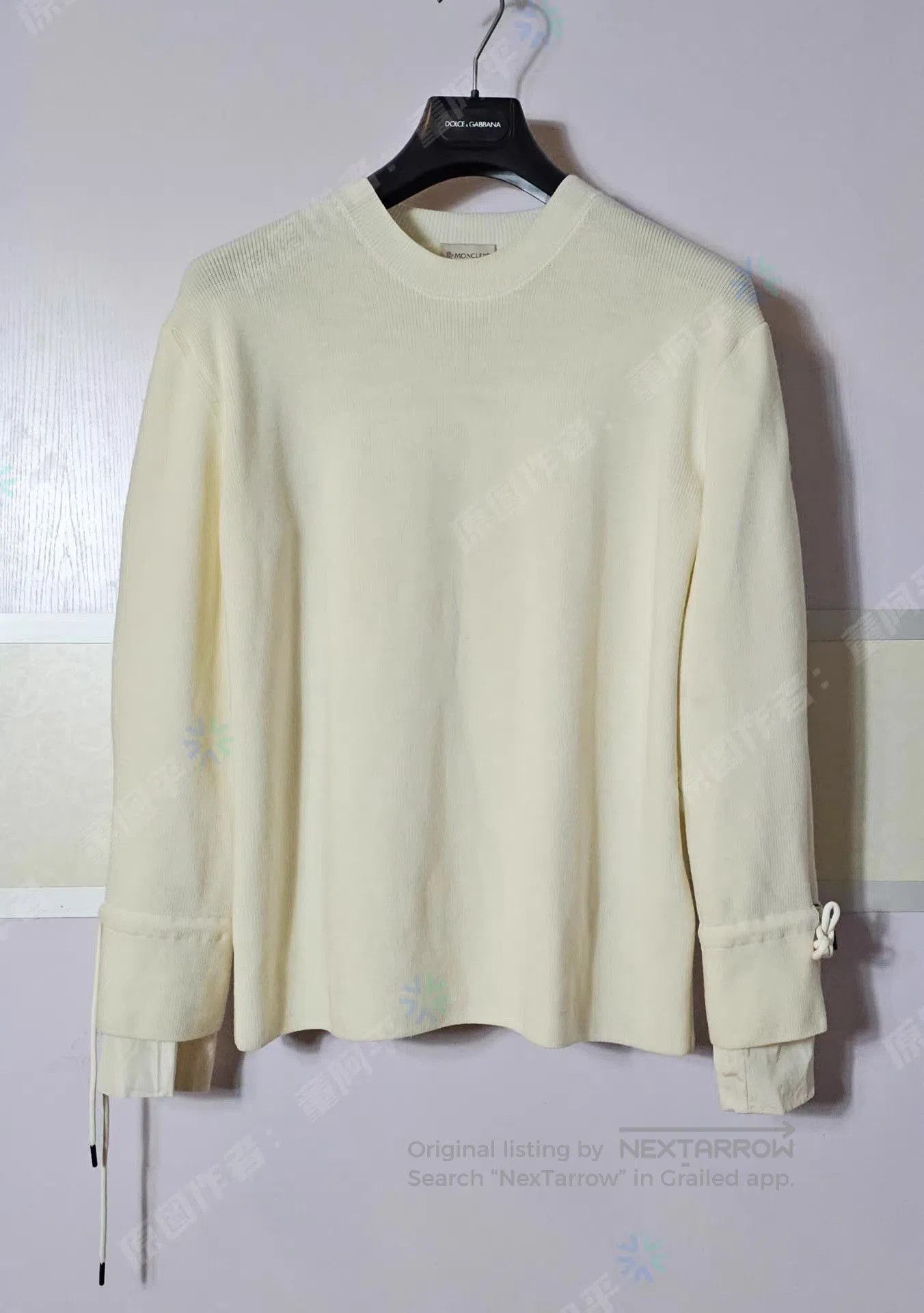 Moncler Beige Long Sleeve Knit Top. Size US S / EU 44-46 / 1 - 1 Thumbnail