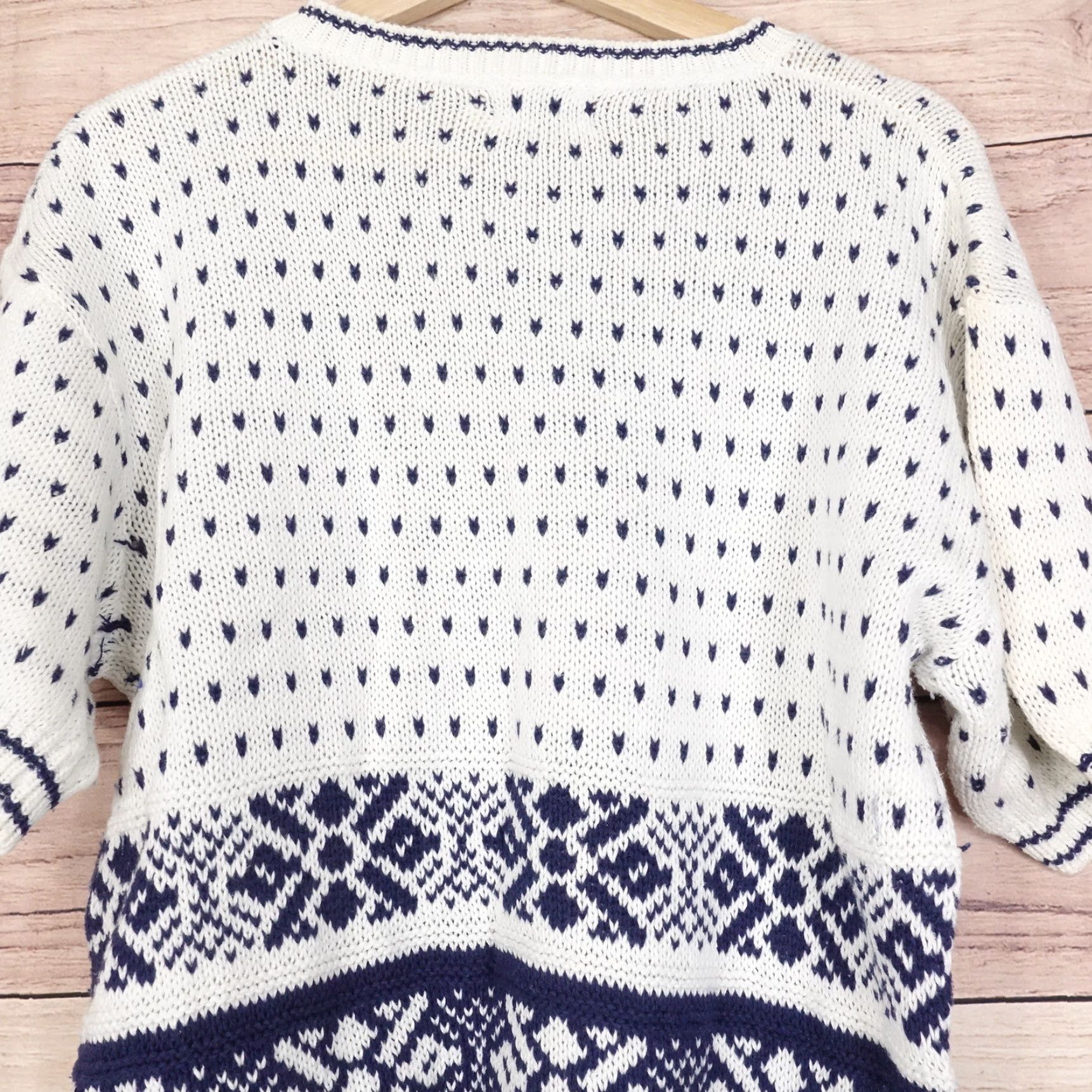 Vintage VINTAGE Alfred Dunner Women's Short Sleeve Floral Sweater L White Made in USA Casual Size L / US 10 / IT 46 - 5 Thumbnail