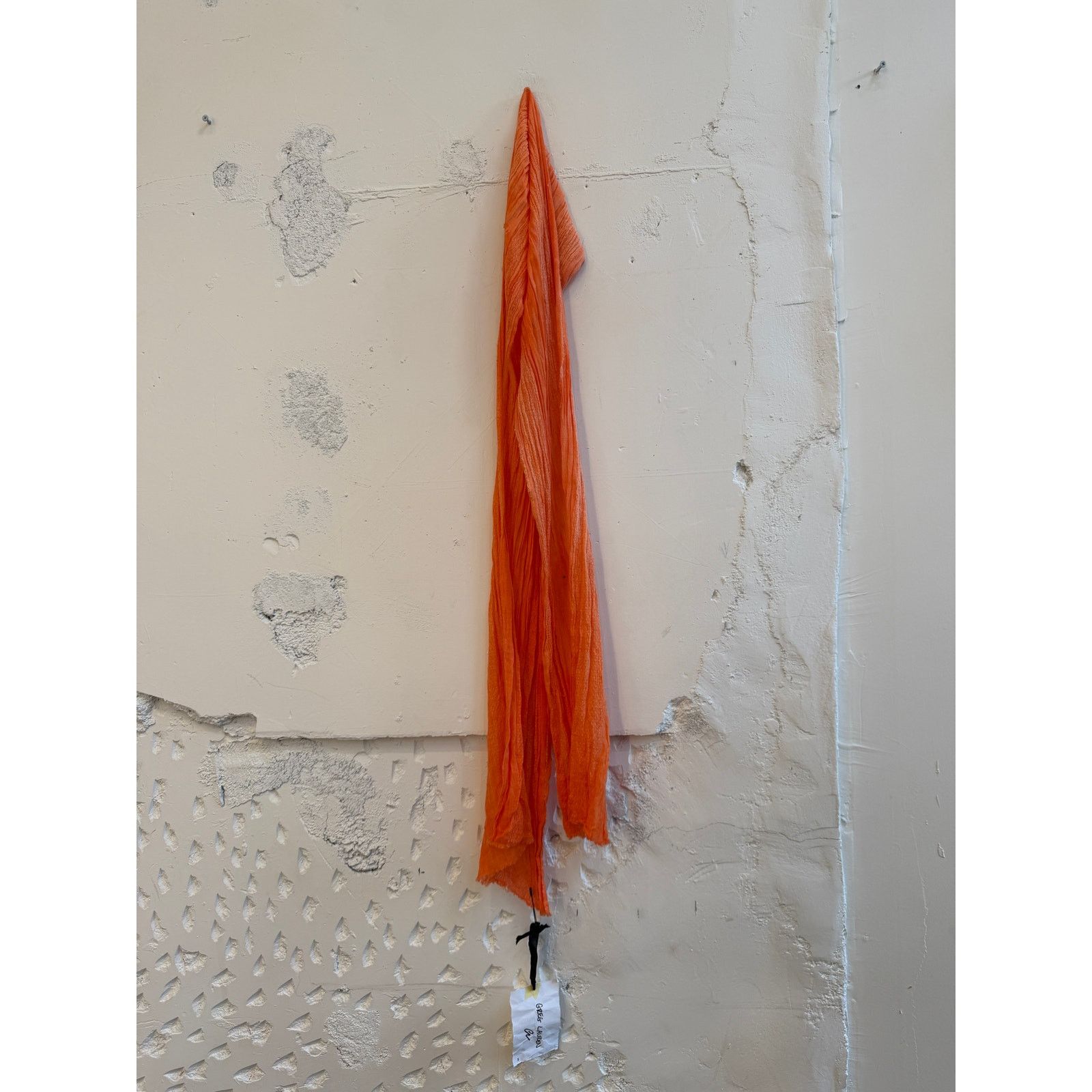 Greg Lauren Greg Lauren SAMPLE Orange Linen Scarf Size ONE SIZE - 1 Thumbnail