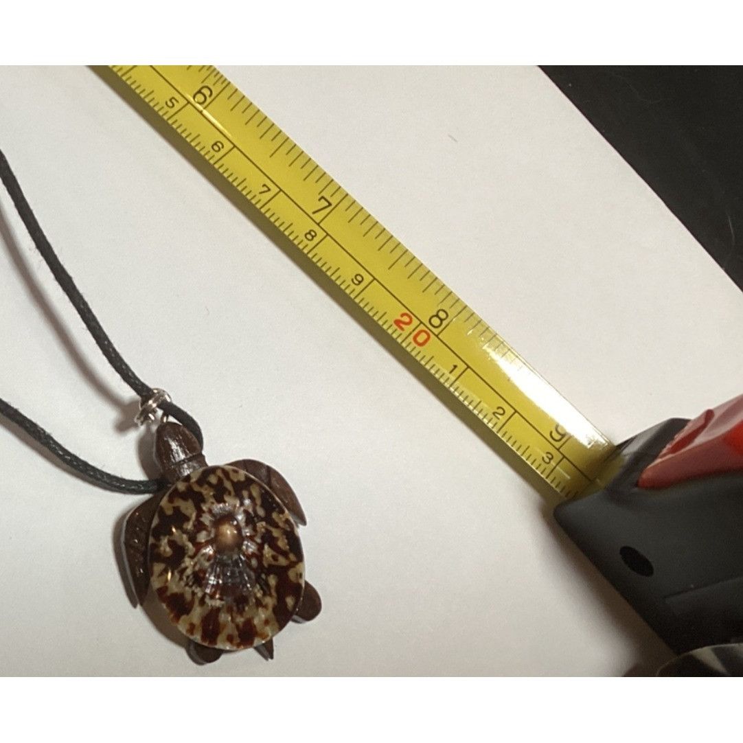 Other Turtle Pendant Necklace Shell Design On Black Cord Adj Lengt Size ONE SIZE - 6 Thumbnail