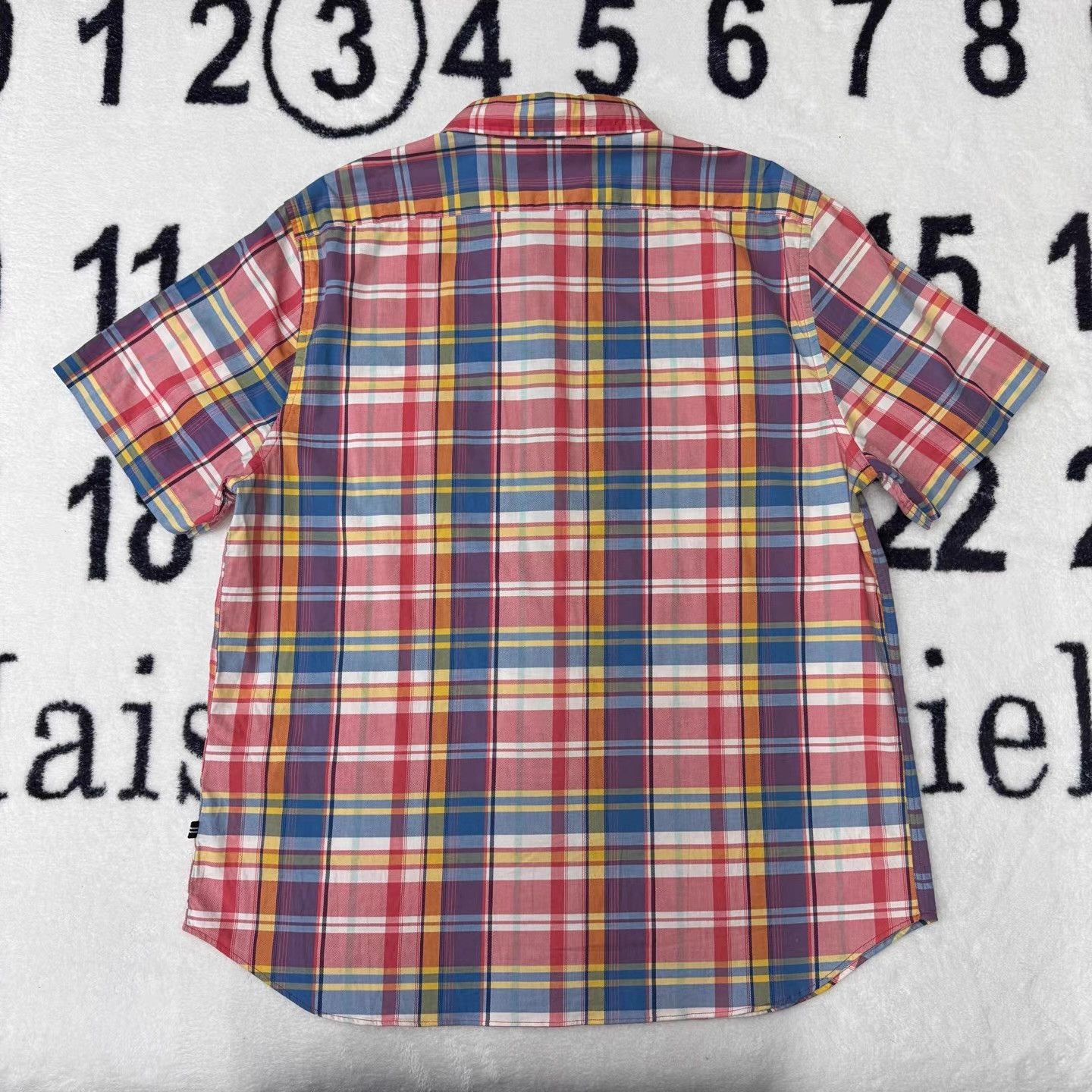 Nautica Nautica Short Sleeve Shirt, Blue, Pink and Yellow Plaid Q10 Size US XL / EU 56 / 4 - 4 Thumbnail