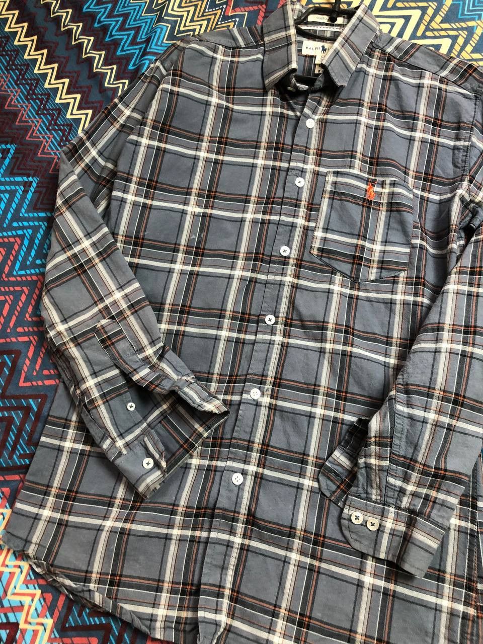 Polo Ralph Lauren × Vintage Vintage Polo Ralph Laurent Checked Long Sleeve Shirt Size US L / EU 52-54 / 3 - 14 Thumbnail