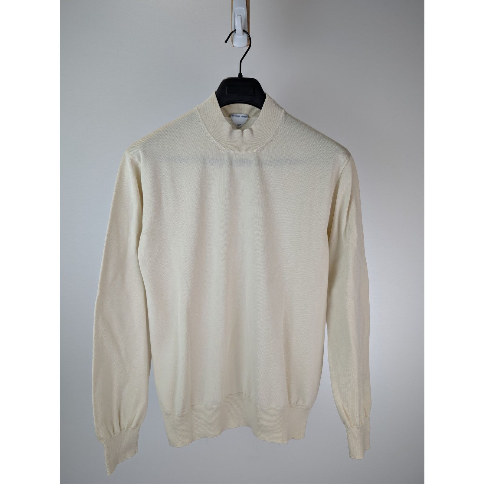 Bottega Veneta o1rshd1 Cashmere Mock-Neck Knit Sweater in Cream Size US S / EU 44-46 / 1 - 8 Thumbnail