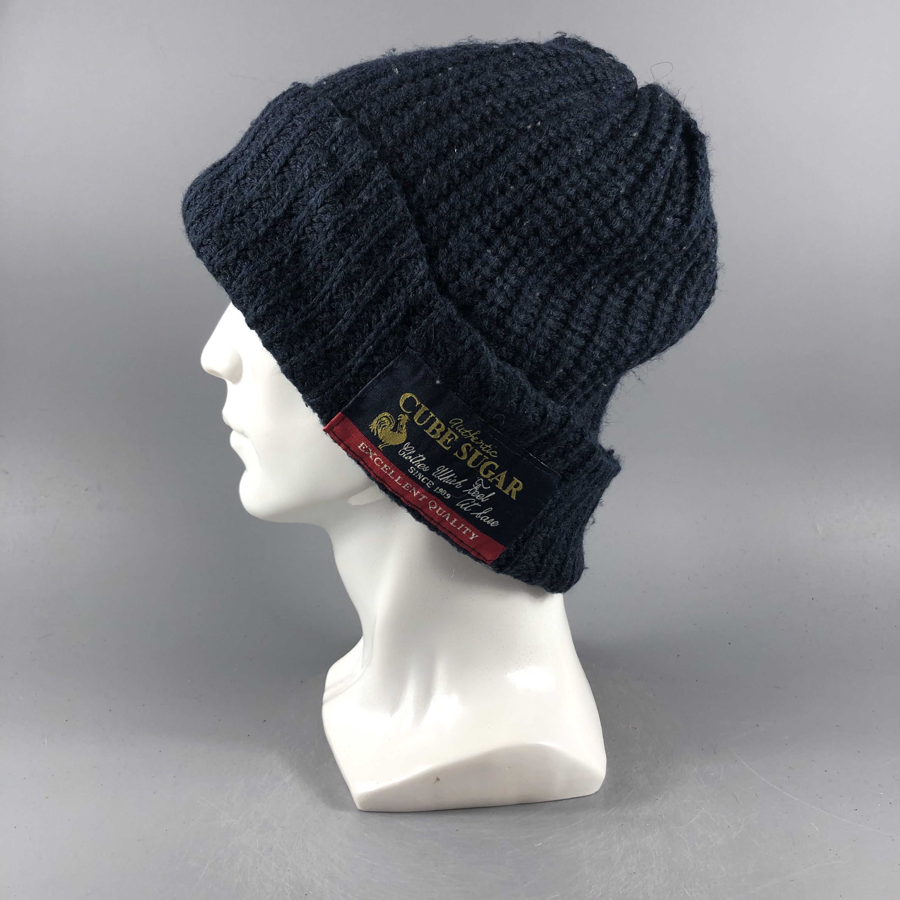 Japanese Brand × Vintage Cube Sugar Basic Beanie Snow Hat Snow Cap -D045 Size ONE SIZE - 1 Thumbnail