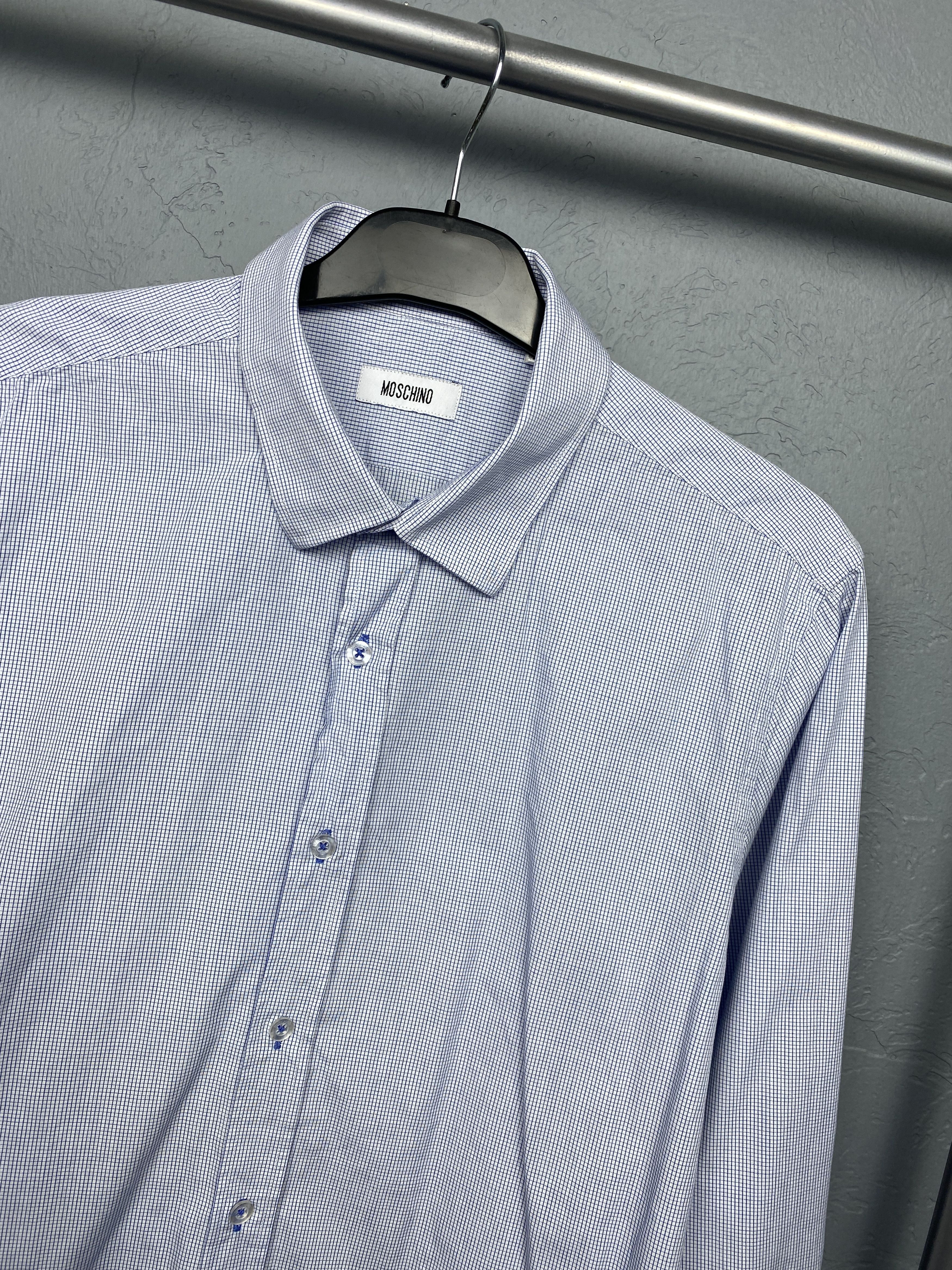 Moschino Moschino Vintage Mens Long Sleeve Shirt Size US M / EU 48-50 / 2 - 2 Thumbnail