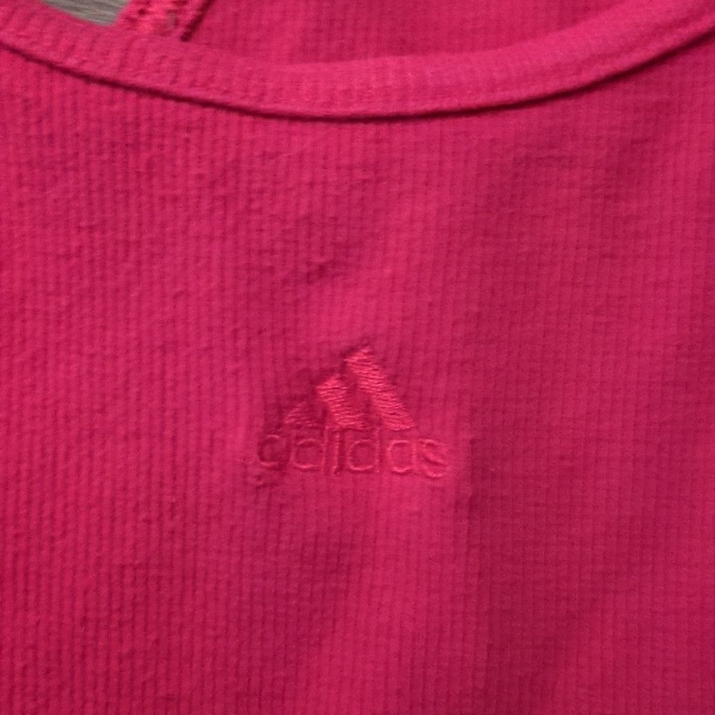 Adidas Adidas Pink Ribbed Tank Size Large Size L / US 10 / IT 46 - 4 Thumbnail