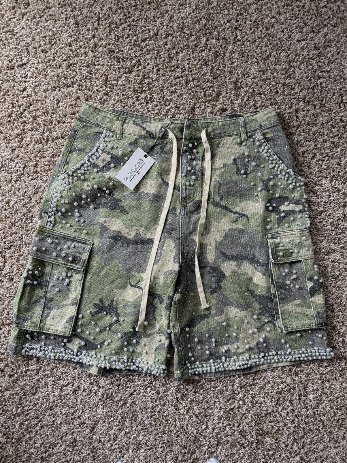 Vale Vale Forever Soulja Camo Jorts Shorts Green Valley