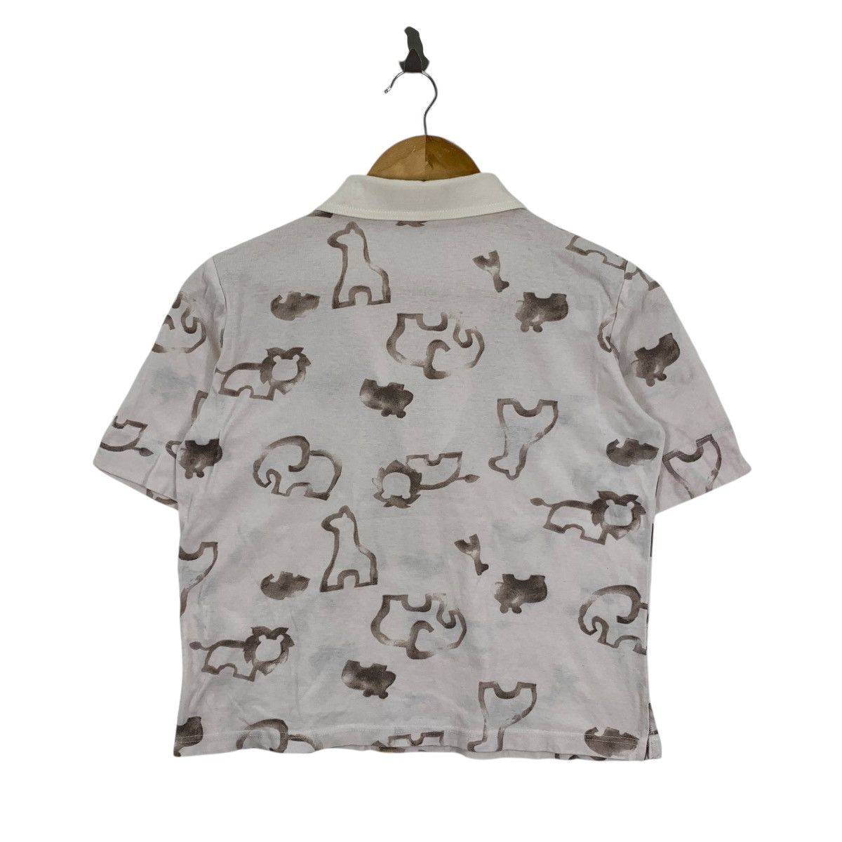 Japanese Brand QUESTION Overprint Japanese Brand Short Sleeve Polo Tshirt Size S / US 4 / IT 40 - 2 Thumbnail