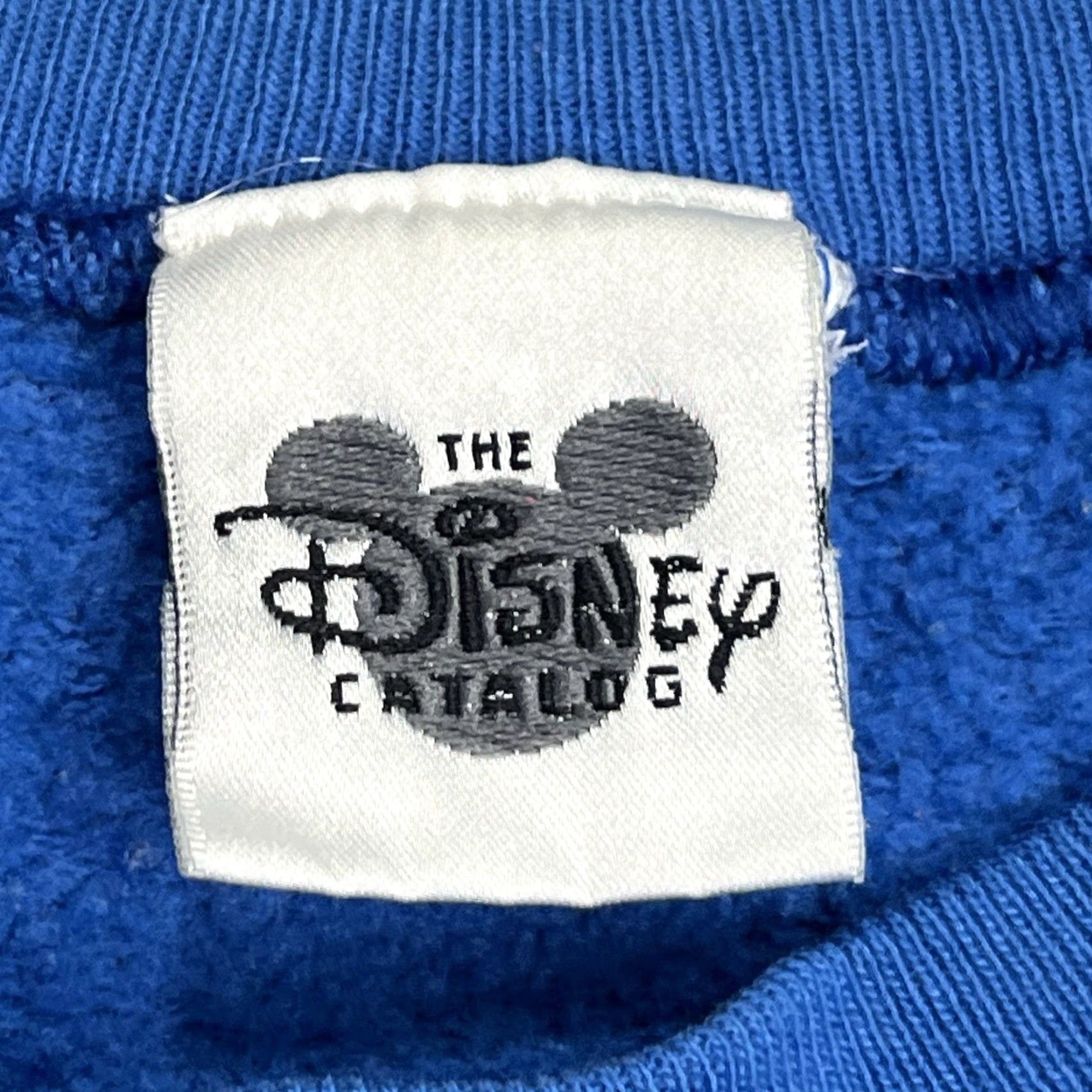 Disney VINTAGE Disney Tinker Bell Sweatshirt Unisex Adults Medium Blue Sweatshirt Fleece Lined Pullover Crew Neck Long Sleeve Graphic Print Logo Size M / US 6-8 / IT 42-44 - 7 Thumbnail