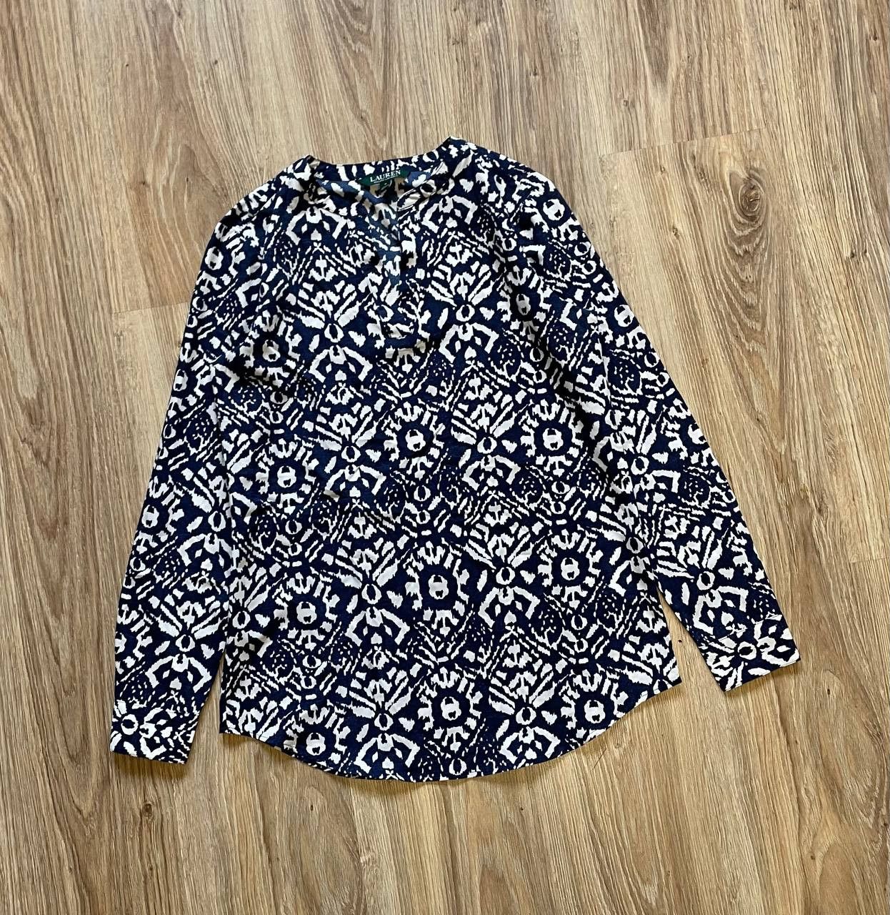 Ralph Lauren Lauren Ralph Lauren Women’s Blouse Top Size S Blue-White Size S / US 4 / IT 40 - 1 Thumbnail