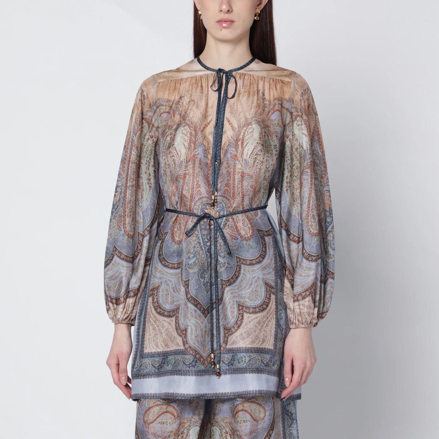 Zimmermann o1d2blof0526 Wanderlust Blouse with Tapestry Print Size M / US 6-8 / IT 42-44 - 1 Thumbnail
