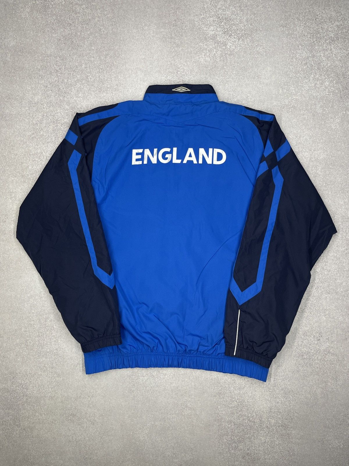 Umbro Vintage Official Umbro England Track Jacket Blue Big Logo Size US M / EU 48-50 / 2 - 7 Thumbnail