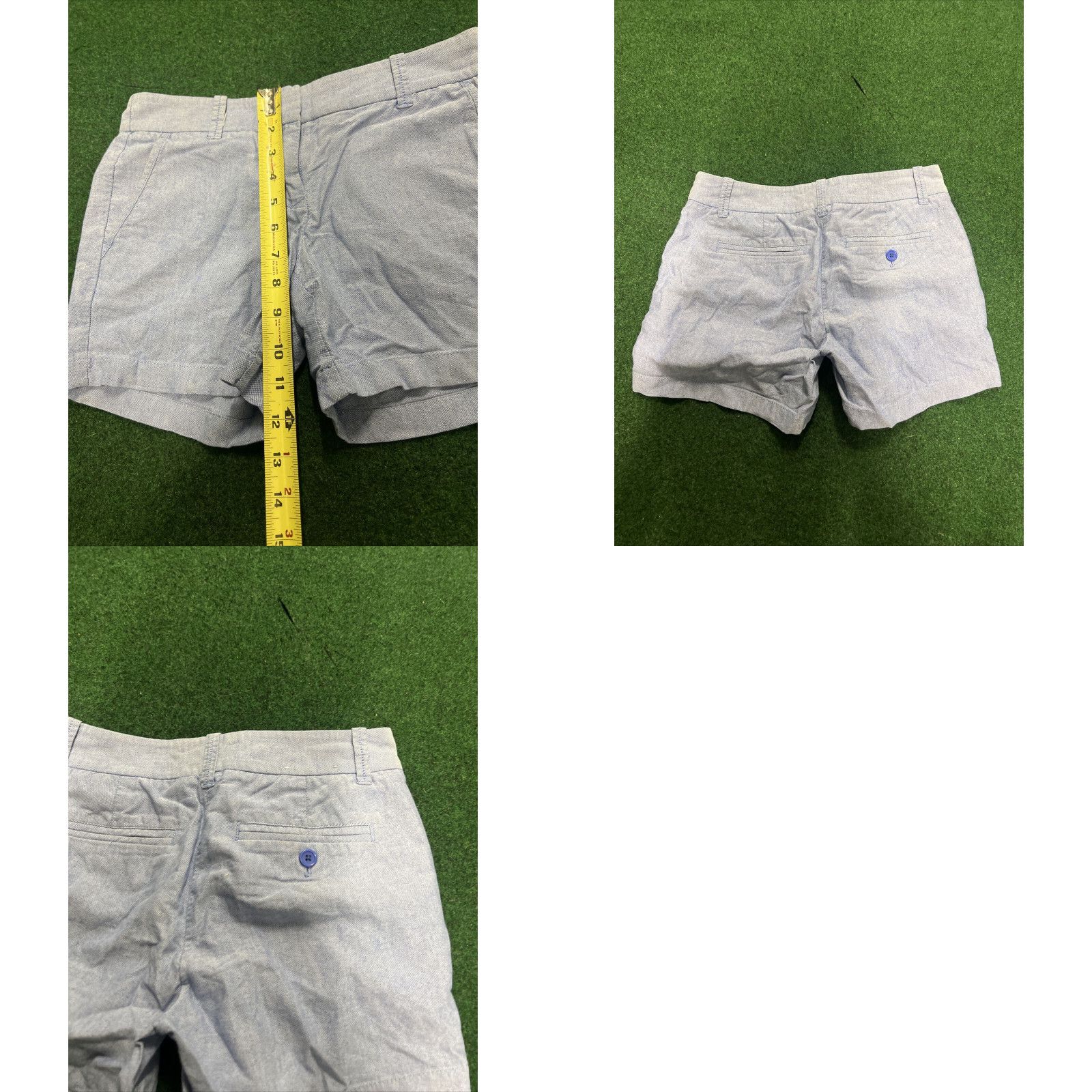 J.Crew J CREW FACTORY Womens City Fit Blue Shorts Size 00 PREPPY Summer Size 28" / US 6 / IT 42 - 8 Thumbnail