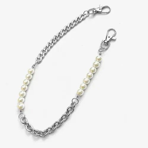 Jewelry Pearl Wallet Chain, Pants Chain Size ONE SIZE - 4 Thumbnail