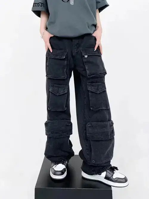 Designer × Japanese Brand × Vintage utility pocket baggy cargo pants Size US 32 / EU 48 - 3 Thumbnail