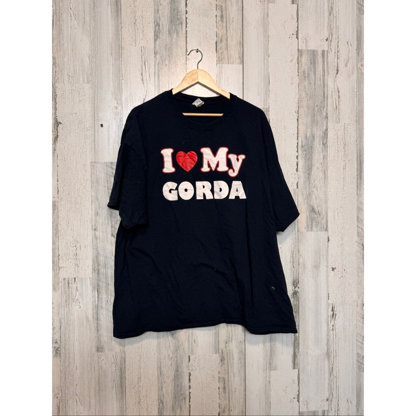 Other Men’s Black Graphic T-Shirt “I ❤️ My Gorda” Funny Statement Tee 3XL Cotton NWT Size US XXL / EU 58 / 5 - 2 Thumbnail