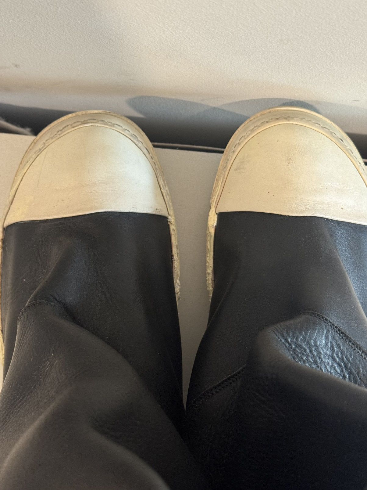Rick Owens Rick Owens Elephant Boots, Leather Moody Boots Size 11 Size US 11 / EU 44 - 7 Thumbnail