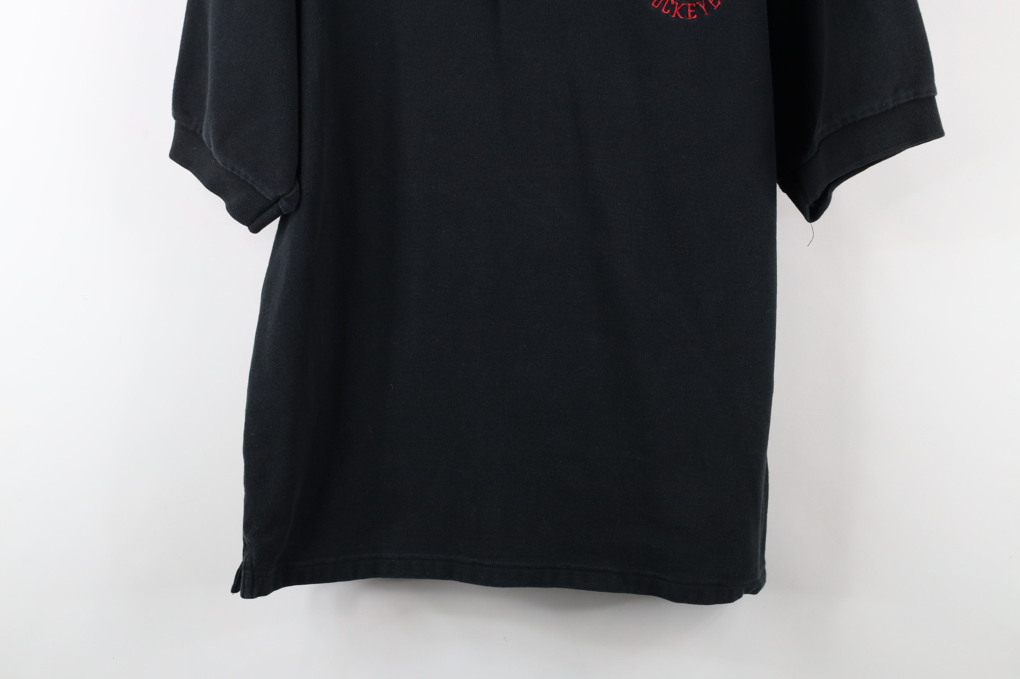 Vintage Vintage 90s Spell Ohio State University Football Polo Black Size US M / EU 48-50 / 2 - 3 Thumbnail