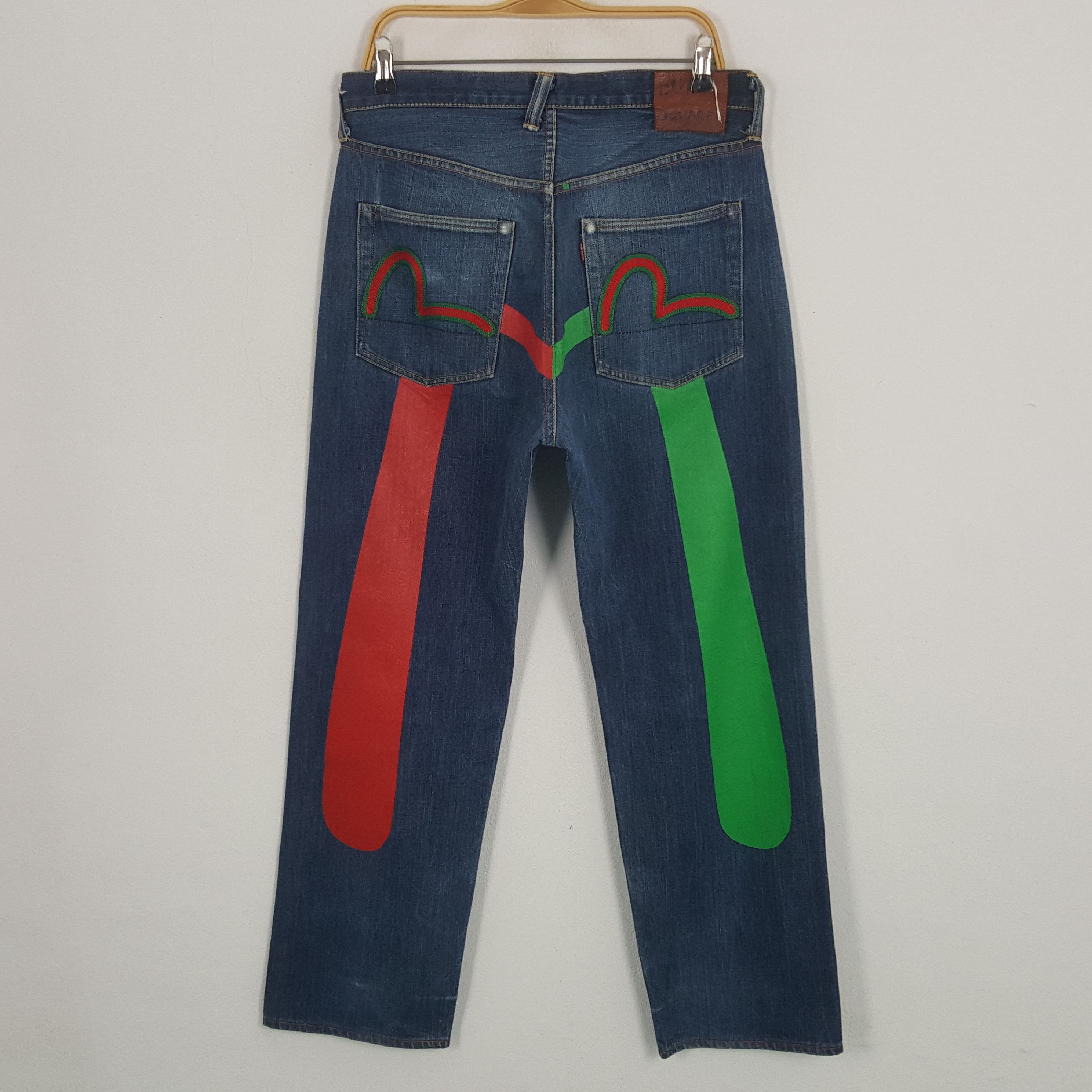 Evisu × Vintage Vintage Evisu Japan Custom Rare Daicock Denim Jeans Size US 32 / EU 48 - 1 Thumbnail