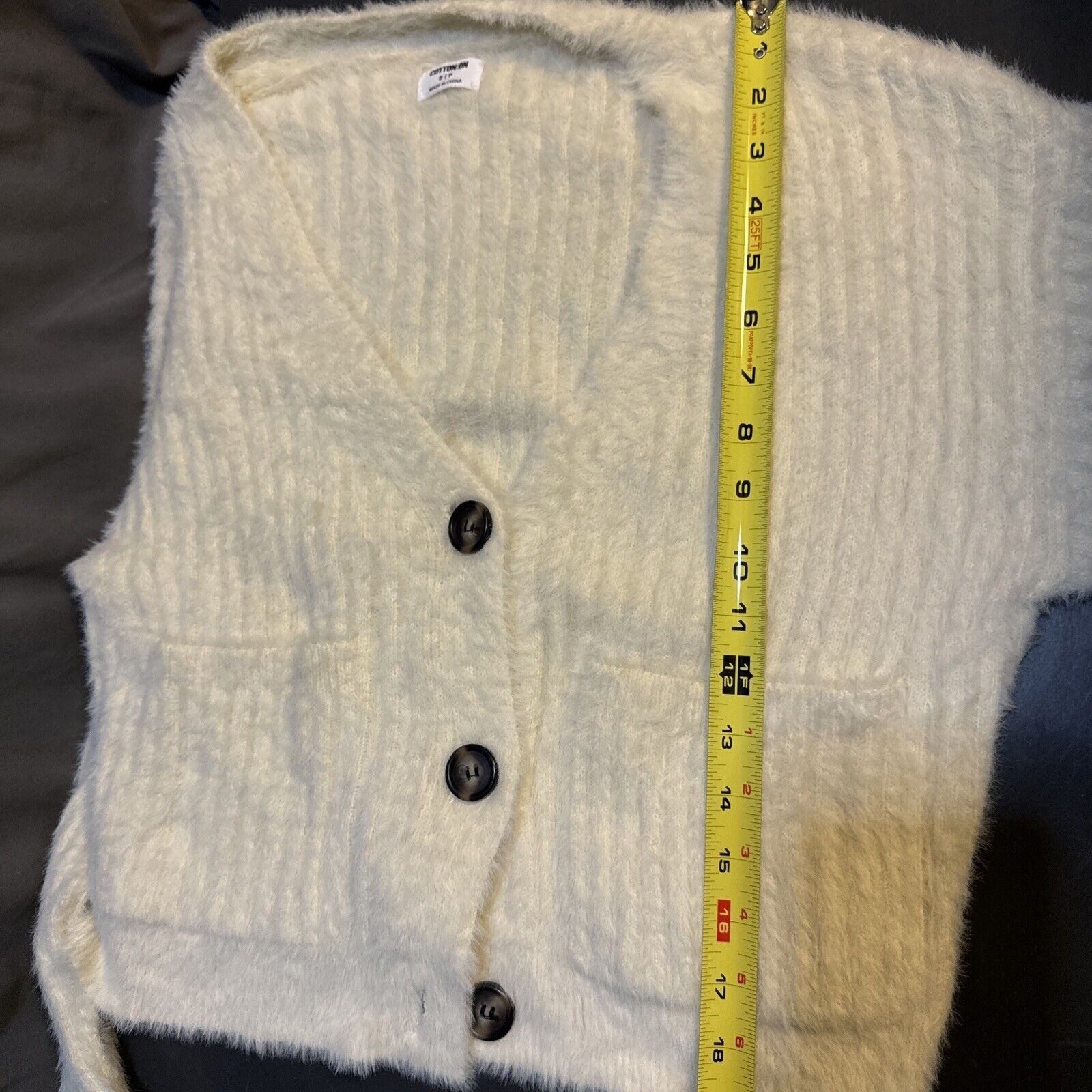 Cotton On COTTON ON Women’s Cardigan Sweater Button Down Ribbed Fuzzy Size S / US 4 / IT 40 - 9 Thumbnail