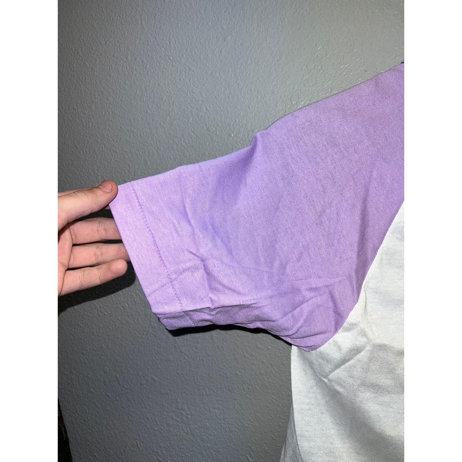 Other 80s Women's Sportswear White Purple Crop Top Shirt Women S Size S / US 4 / IT 40 - 4 Thumbnail