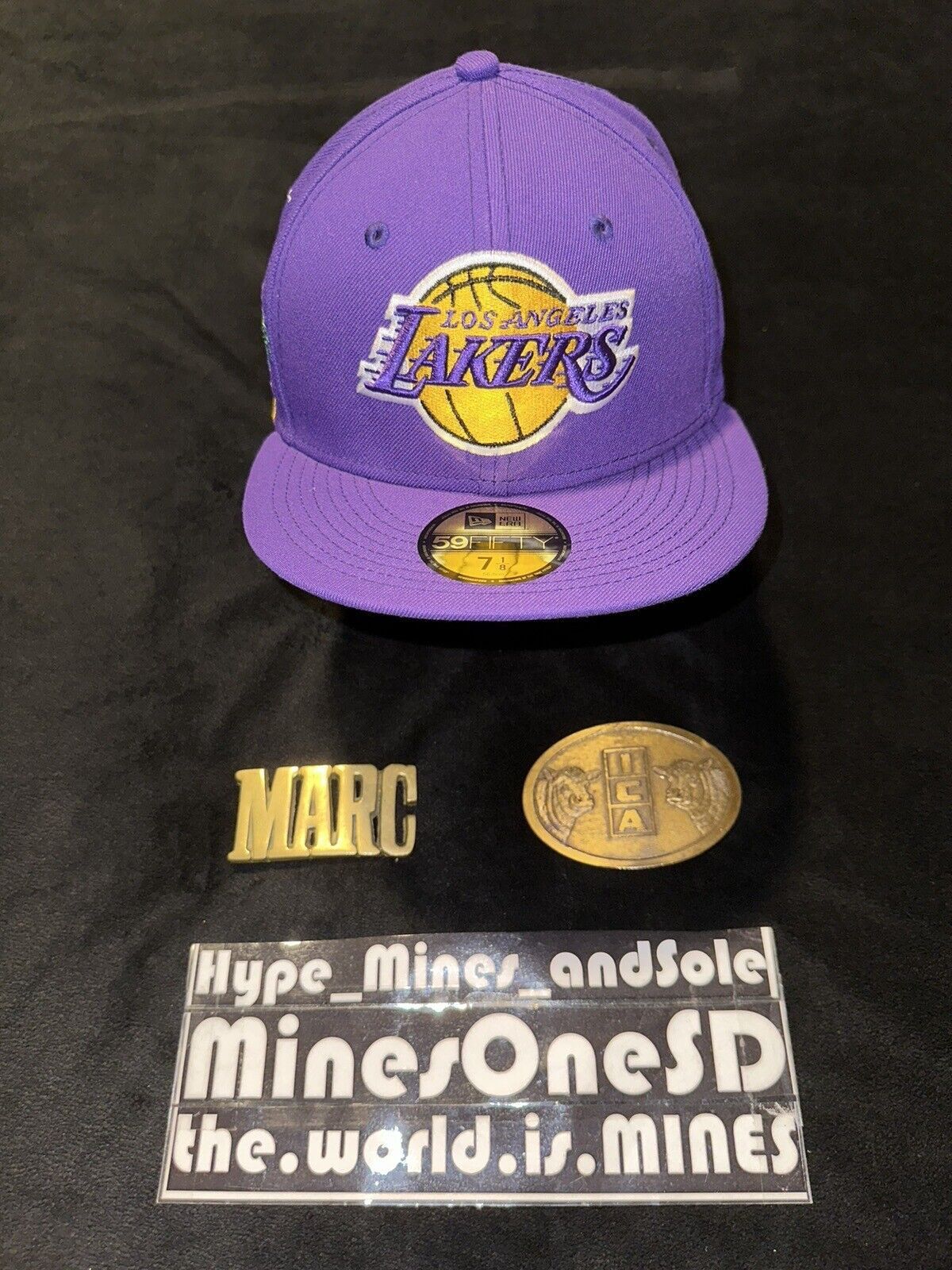 New Era NWT New Era 59Fifty Los Angeles Lakers NBA Cloud Icon Fitted Size ONE SIZE - 1 Thumbnail