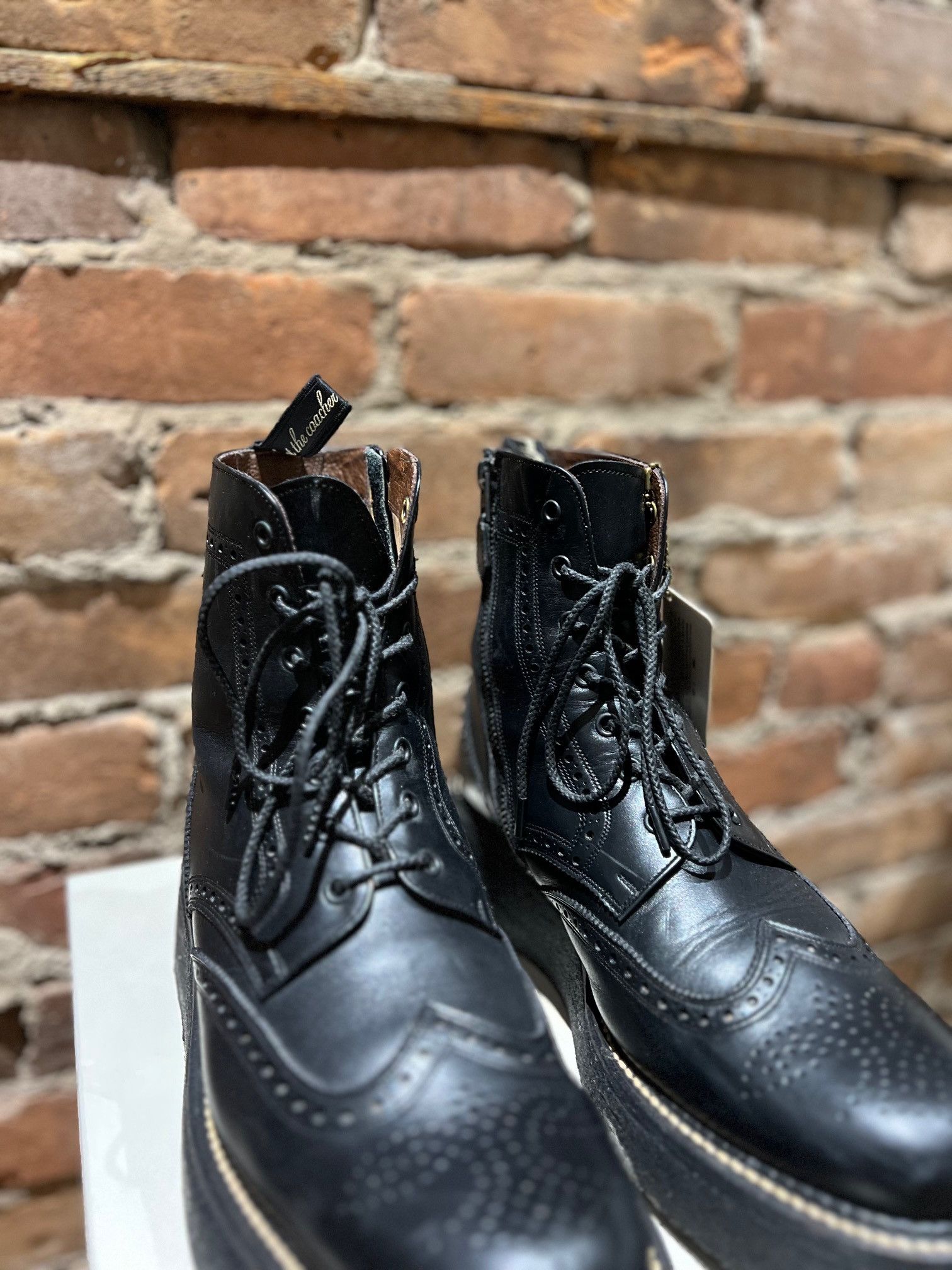 foot the coacher Foot the Coacher W.W Wingtip Boots – Leather / Crepe Sole Size US 8 / EU 41 - 5 Thumbnail