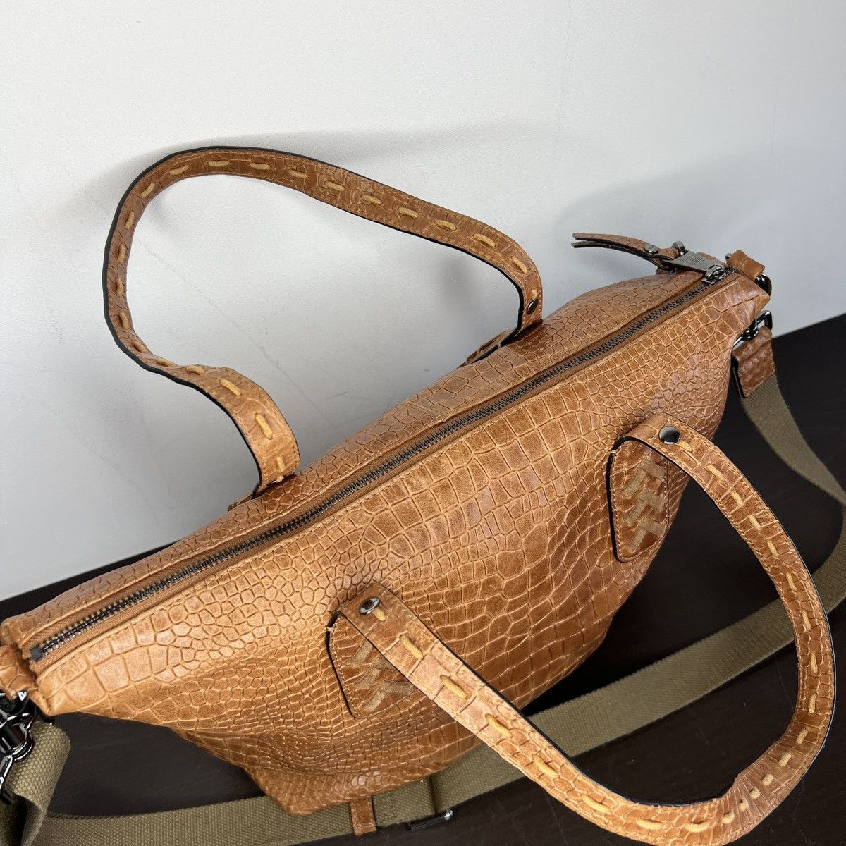 Vintage George Gina Lucy GGL Leather Brown Crossbody Bag Vintage Size ONE SIZE - 8 Thumbnail