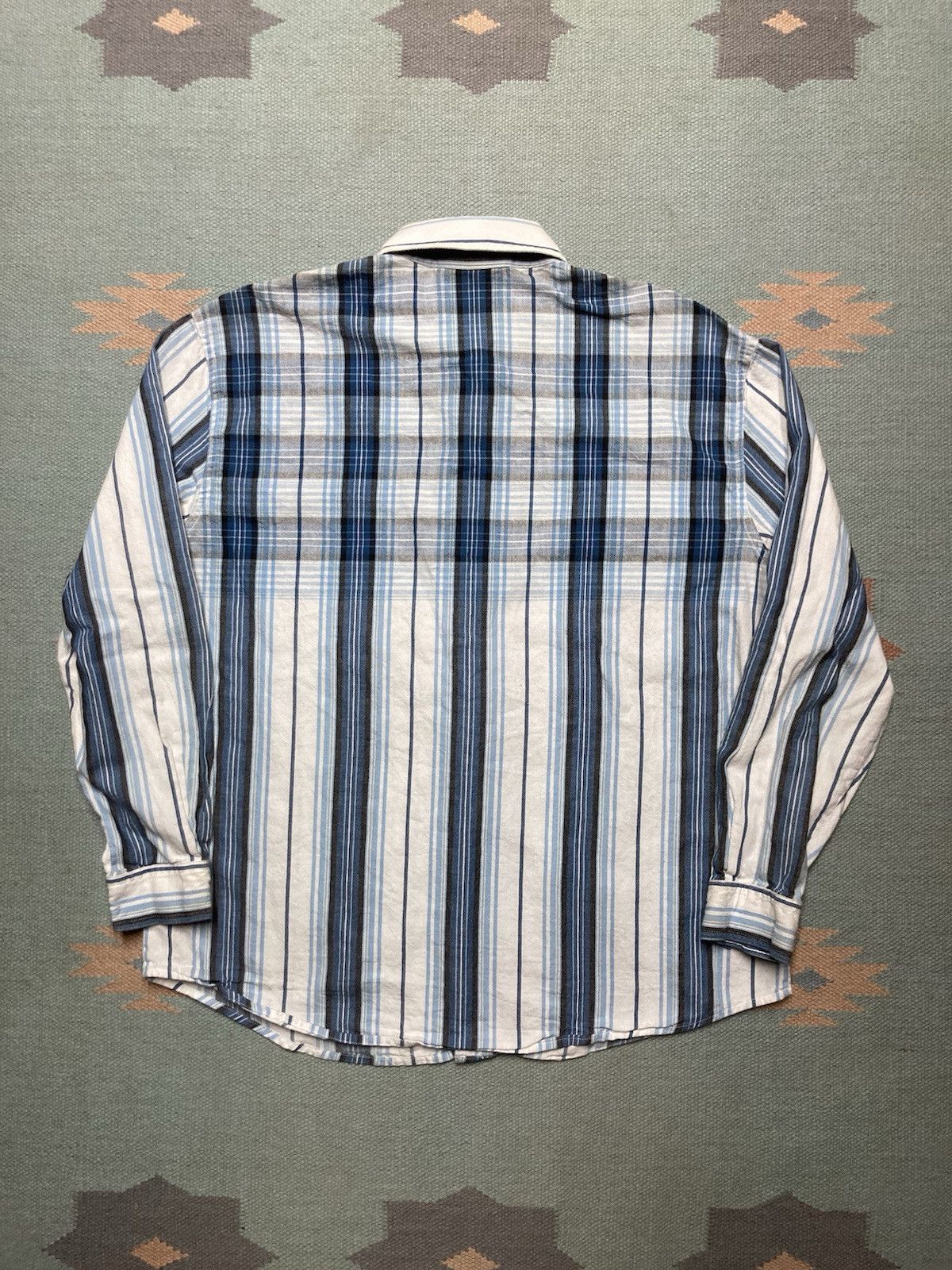 Vintage × Wrangler Vtg wrangler blues button shirt western plaid women’s XL Size XL / US 12-14 / IT 48-50 - 6 Thumbnail
