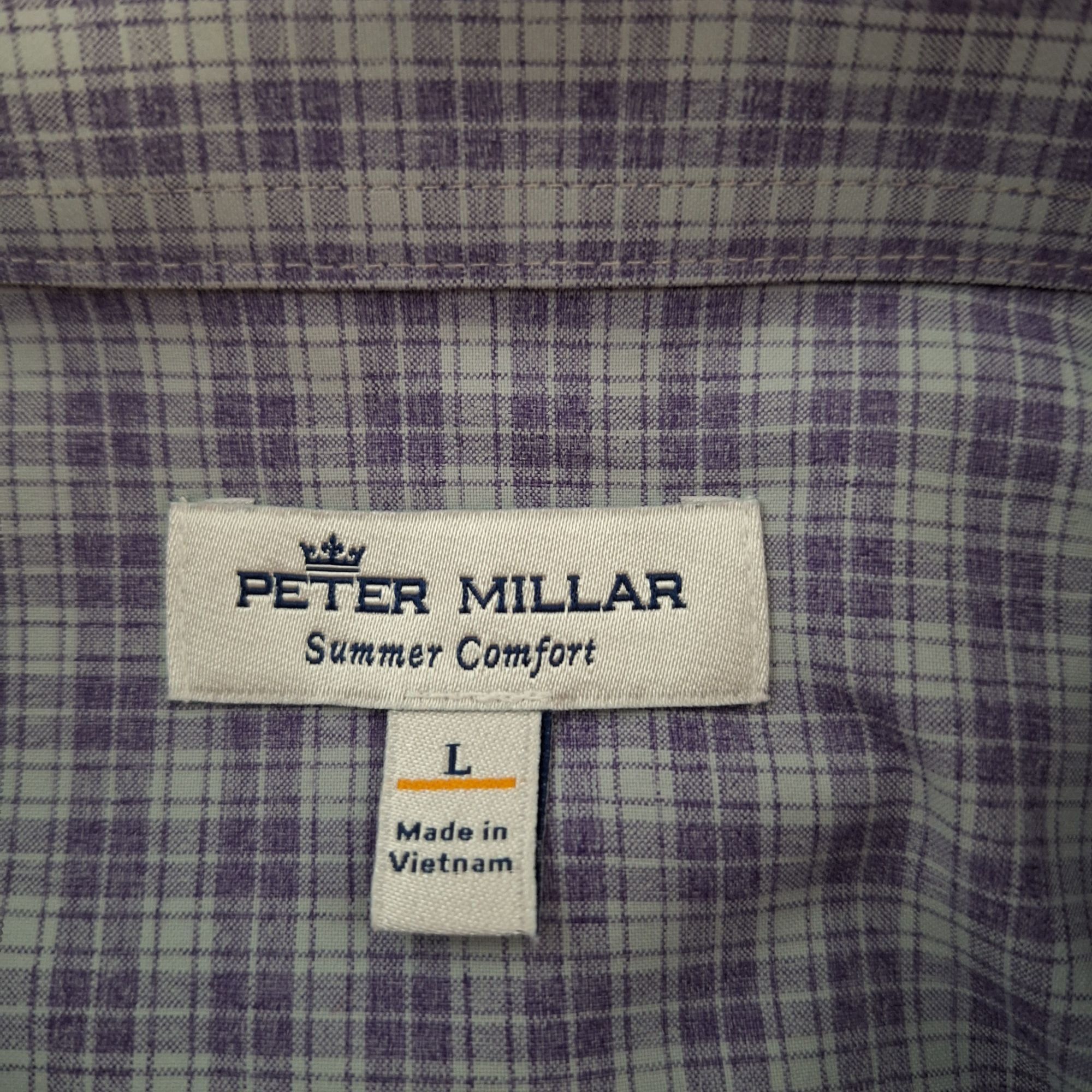 Peter Millar Peter Millar Summer Comfort Hartford Sport Shirt Blue Plaid Size US L / EU 52-54 / 3 - 4 Thumbnail