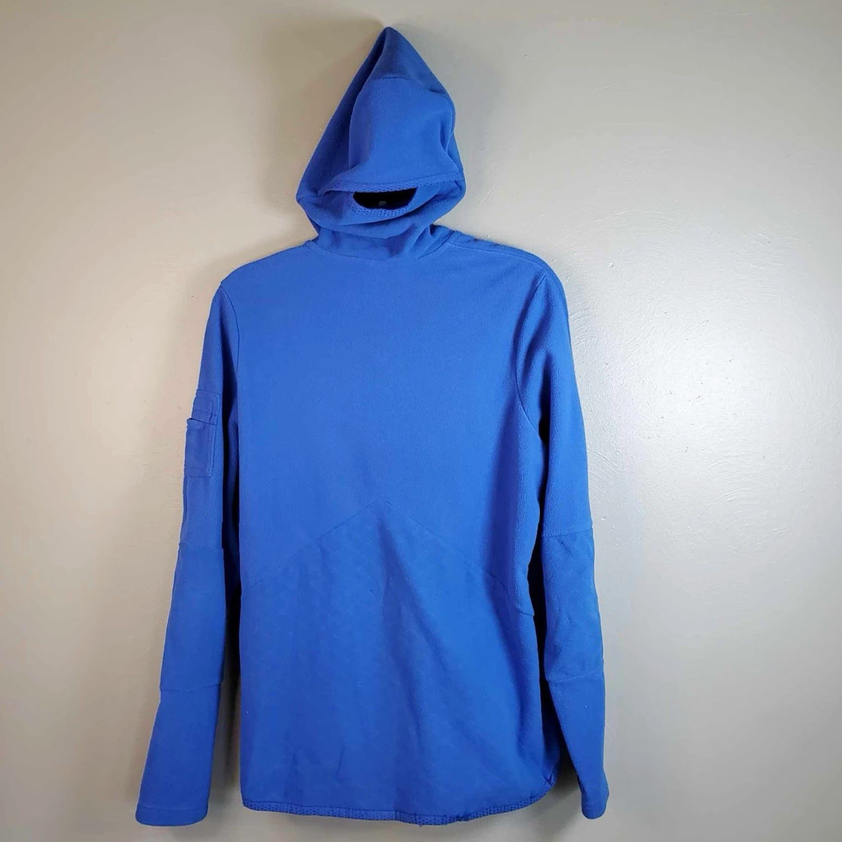 Nike VINTAGE Nike 1/2 Zip Hoodie Womens Large Blue Fleece Long Sleeve Jogging Running Size L / US 10 / IT 46 - 5 Thumbnail