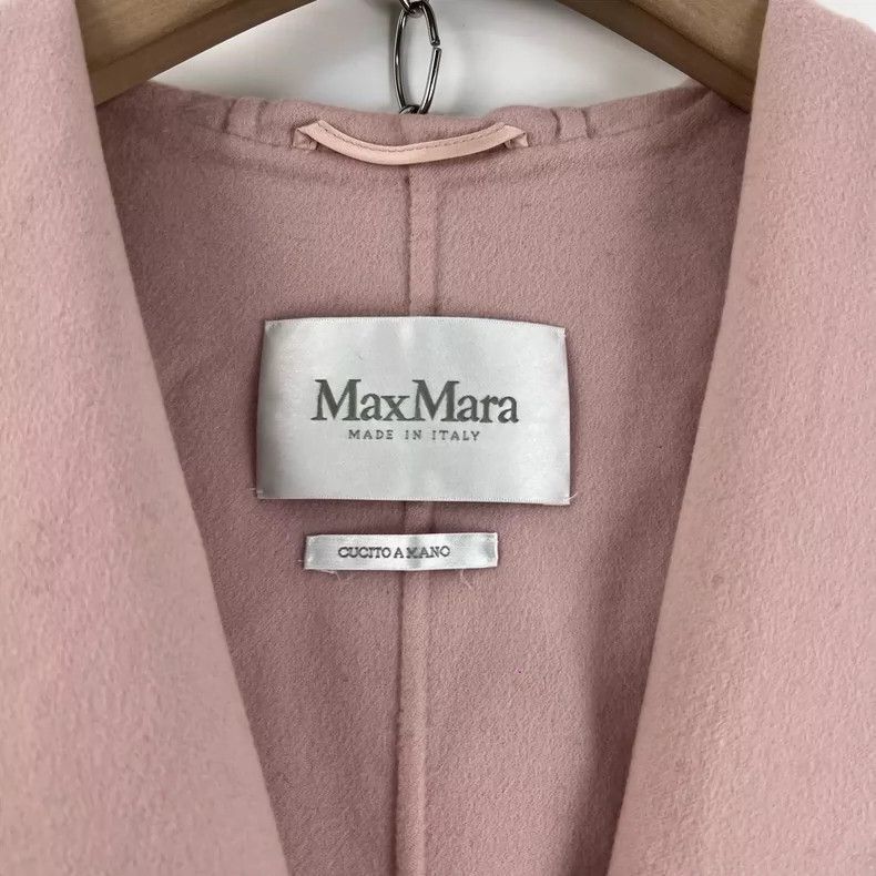 Max Mara Max Mara Pink wool hooded coat Size S / US 4 / IT 40 - 4 Thumbnail