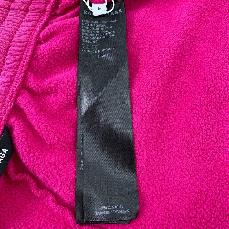 Balenciaga Balenciaga Pink logo monogrammed elasticated waist shorts Size 27" / US 4 / IT 40 - 8 Thumbnail