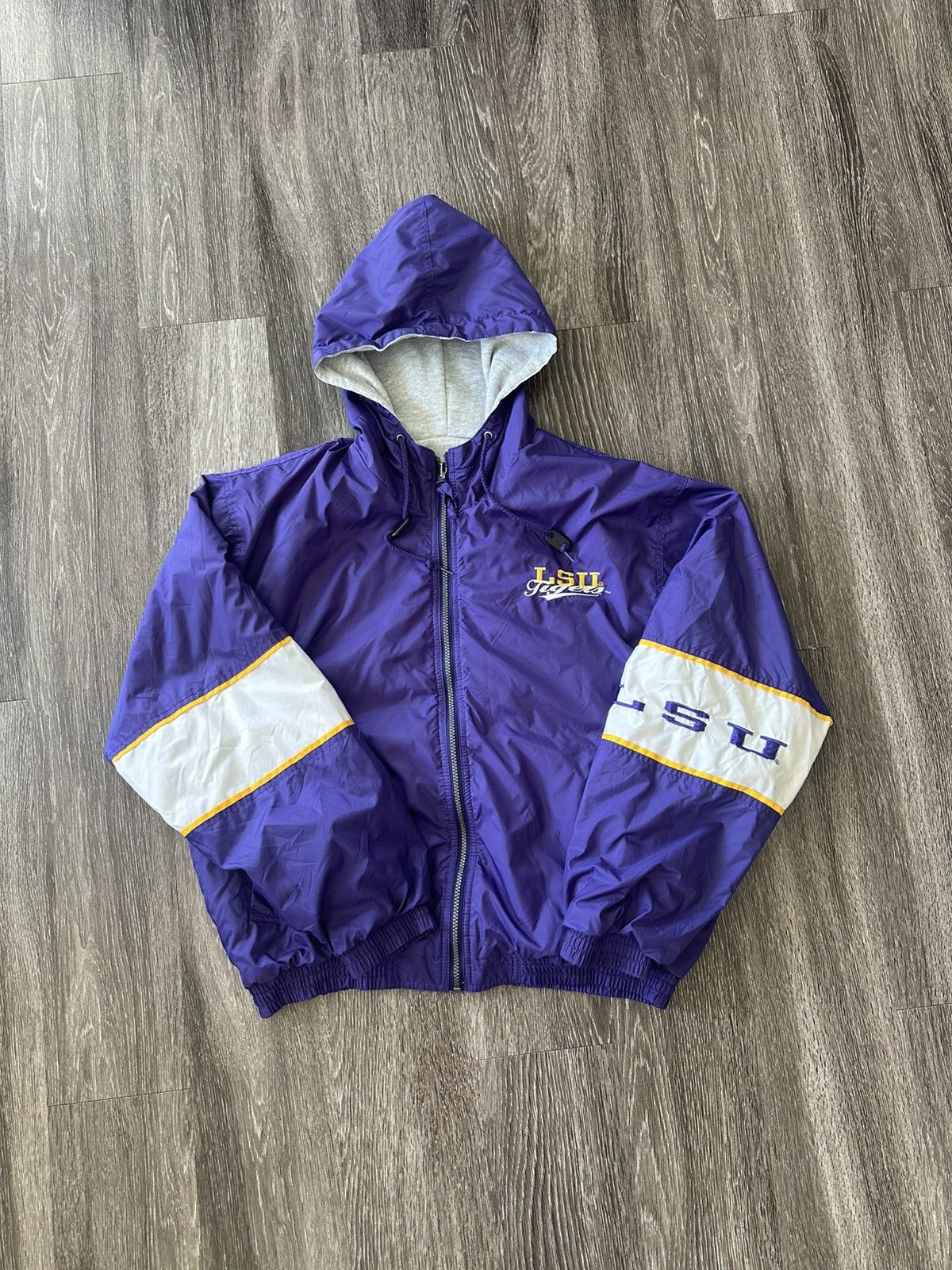 Vintage LSU Reversible Zip-Up Hoodie Size US L / EU 52-54 / 3 - 1 Thumbnail