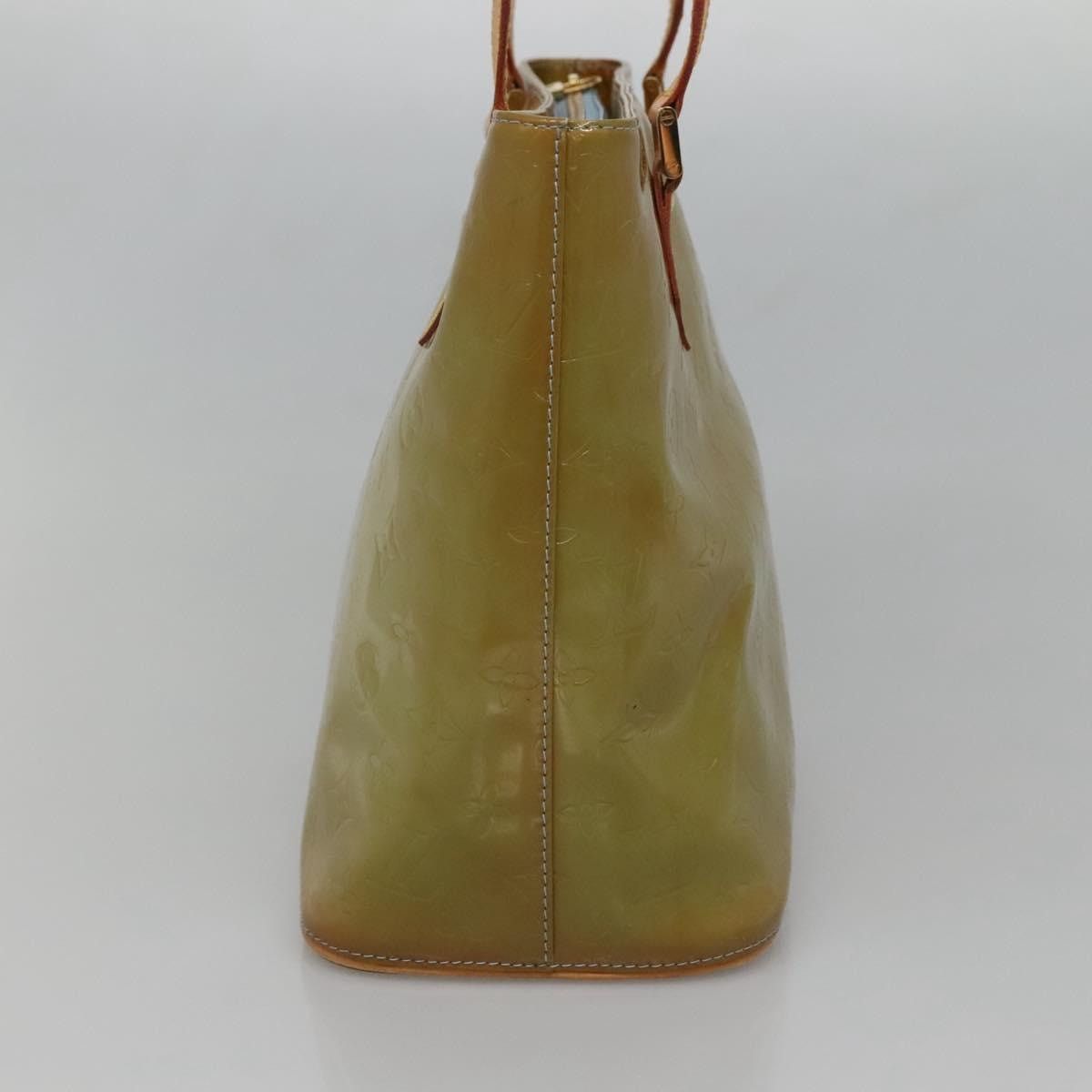 Louis Vuitton LOUIS VUITTON Monogram Vernis Houston Hand Bag Baby Blue Size ONE SIZE - 5 Thumbnail