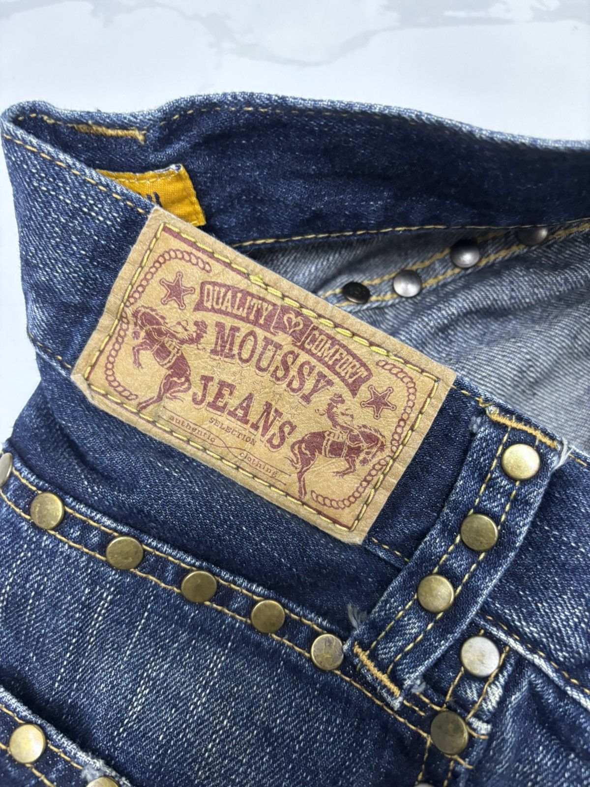 MOUSSY Vintage Flared Jeans Moussy Patches Denim Jean Size 29" - 11 Thumbnail