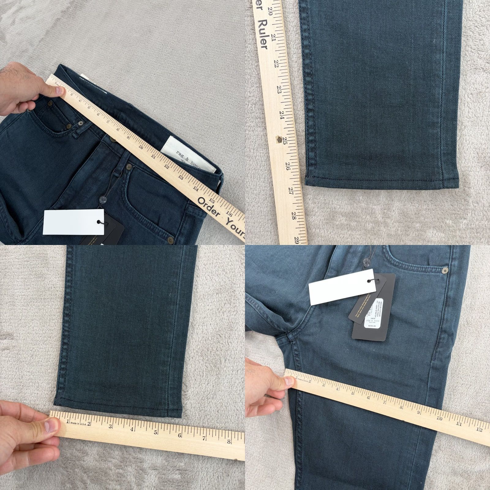 Rag & Bone rag & bone Jeans in Reflecting Pond Men 29x27 NWT Slim Stretch denim 5-Pocket Skinny Mid Rise Adult Regular Size US 29 - 8 Thumbnail